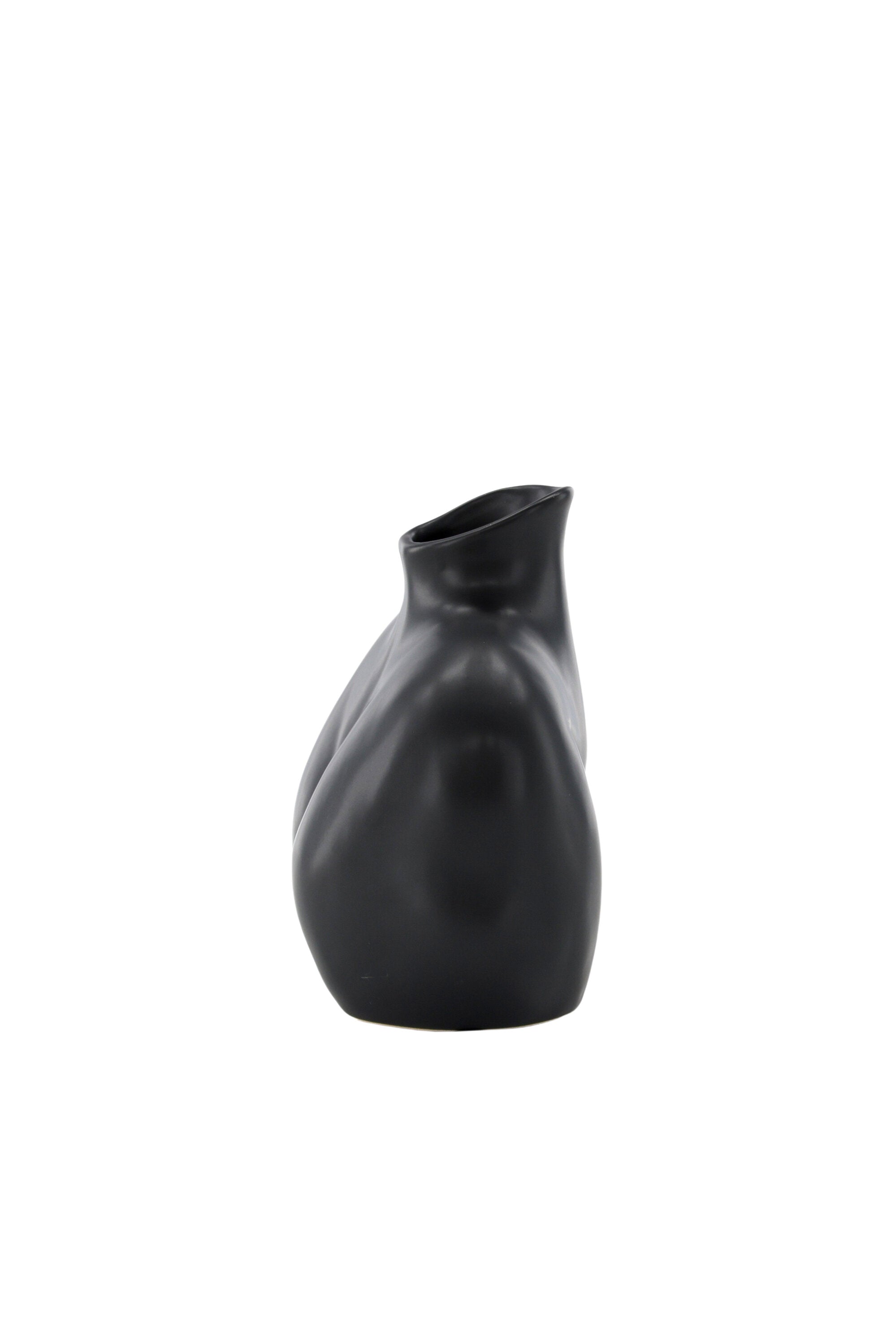 Harvey Vase in Schwarz präsentiert im Onlineshop von KAQTU Design AG. Vase ist von Venture Home