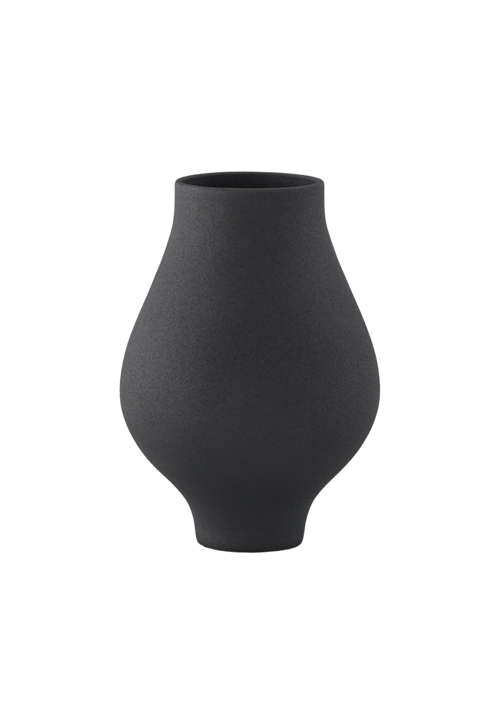 Rellis Vase in Schwarz präsentiert im Onlineshop von KAQTU Design AG. Vase ist von Venture Home