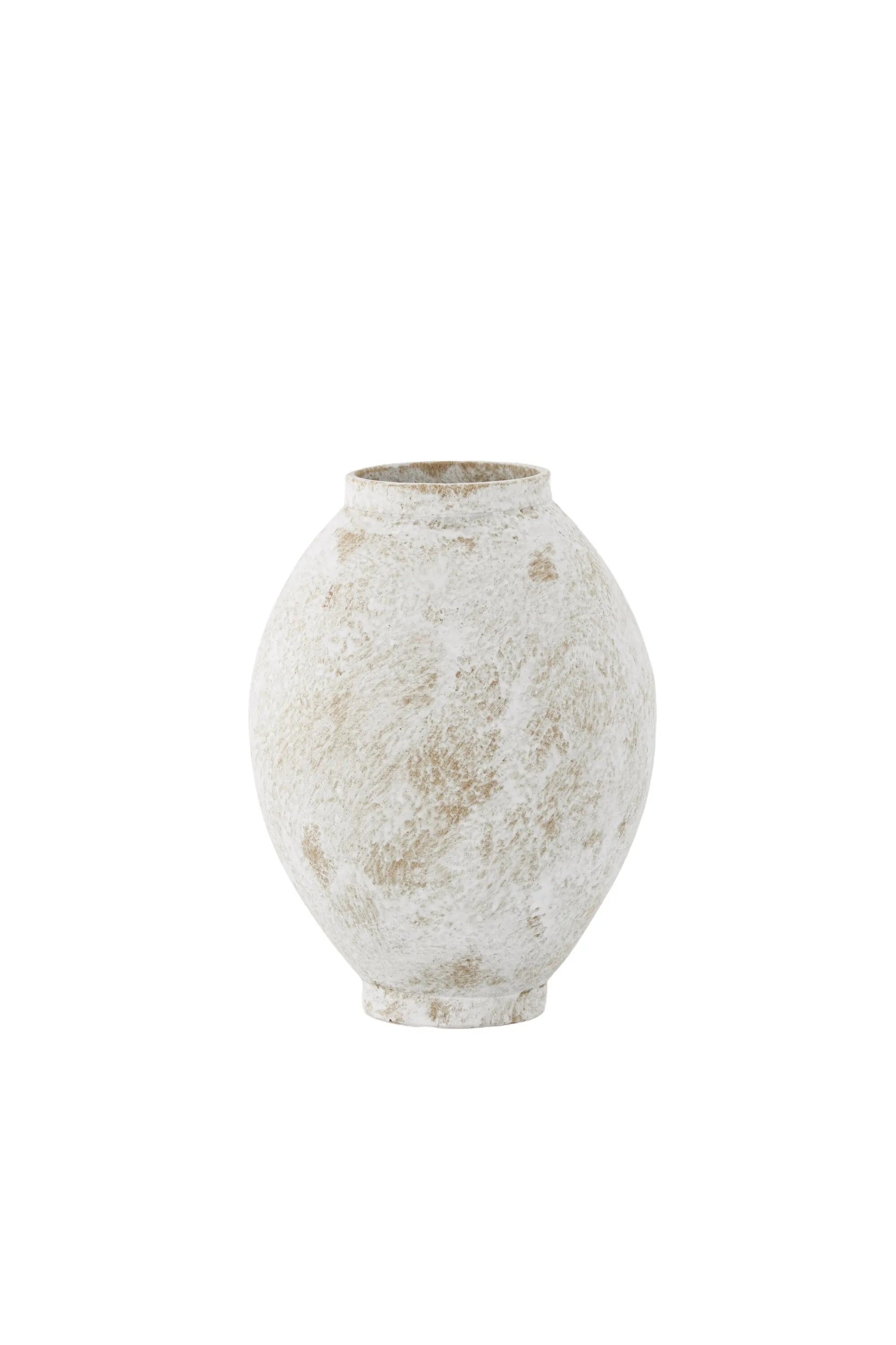 Globe Vase in Beige/Braun präsentiert im Onlineshop von KAQTU Design AG. Vase ist von Venture Home