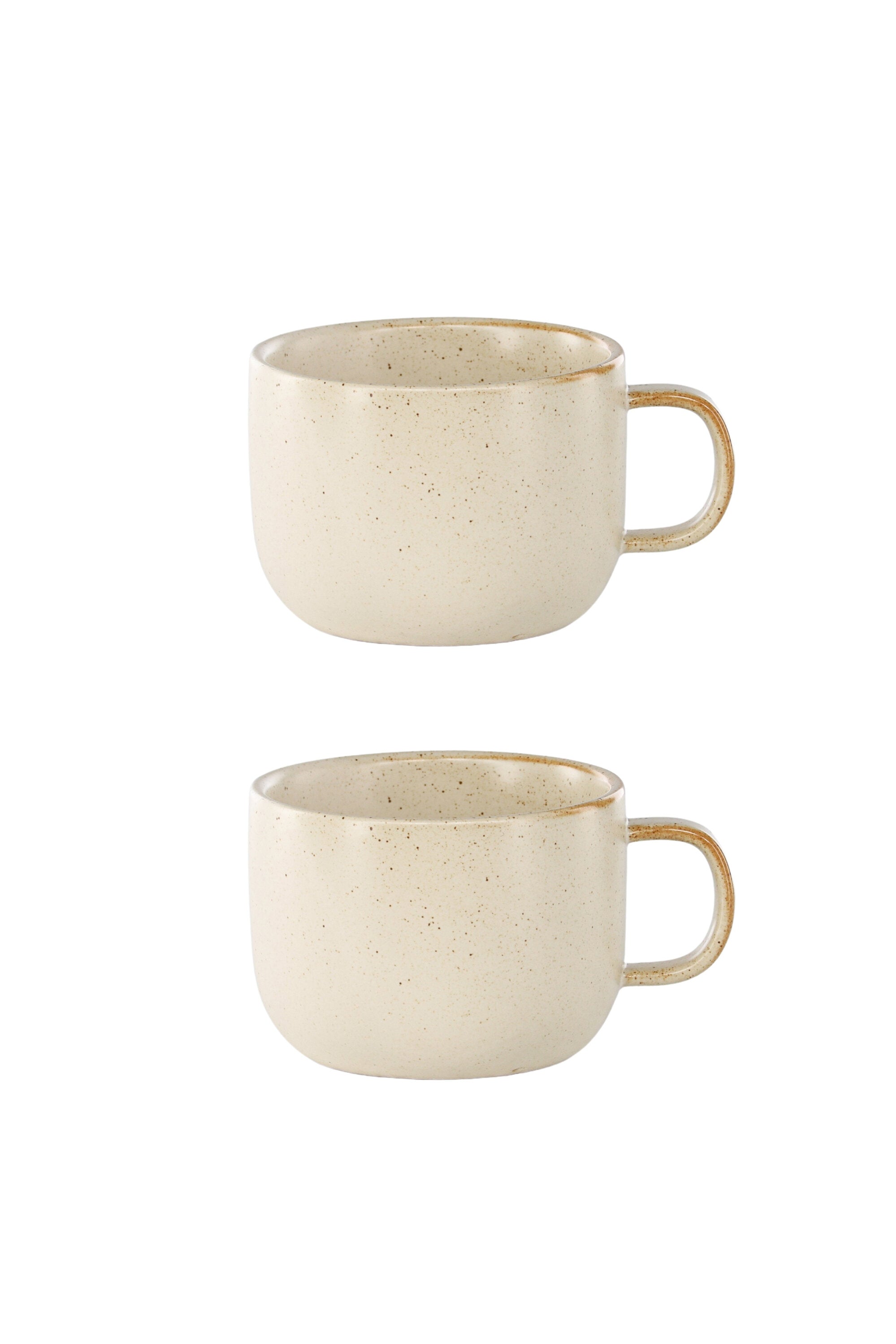 Active Tea cup in Beige/Schwarz präsentiert im Onlineshop von KAQTU Design AG. Tasse ist von Venture Home