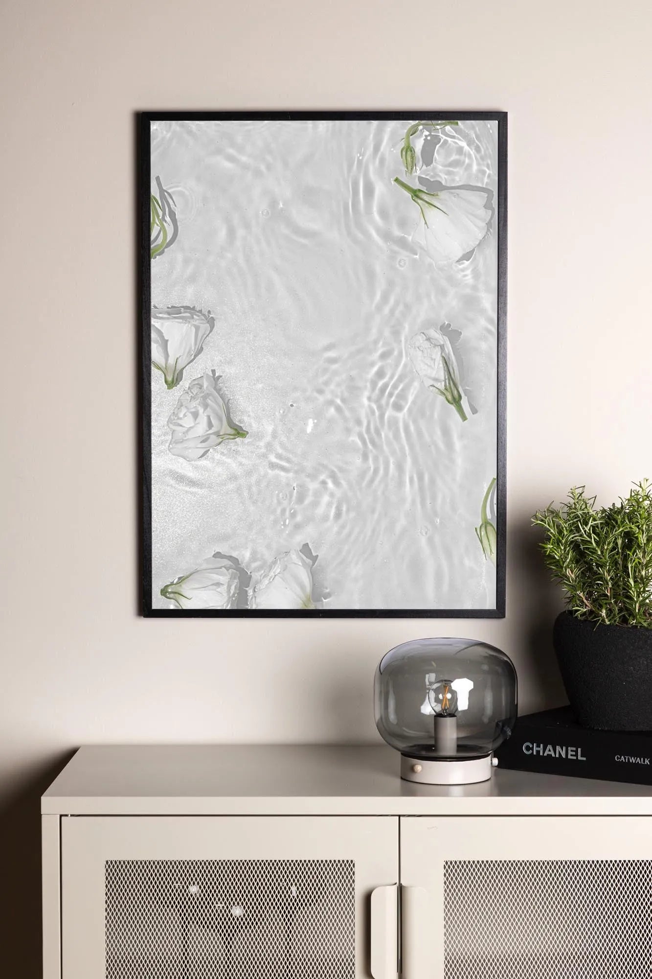 White Roses Poster - KAQTU Design