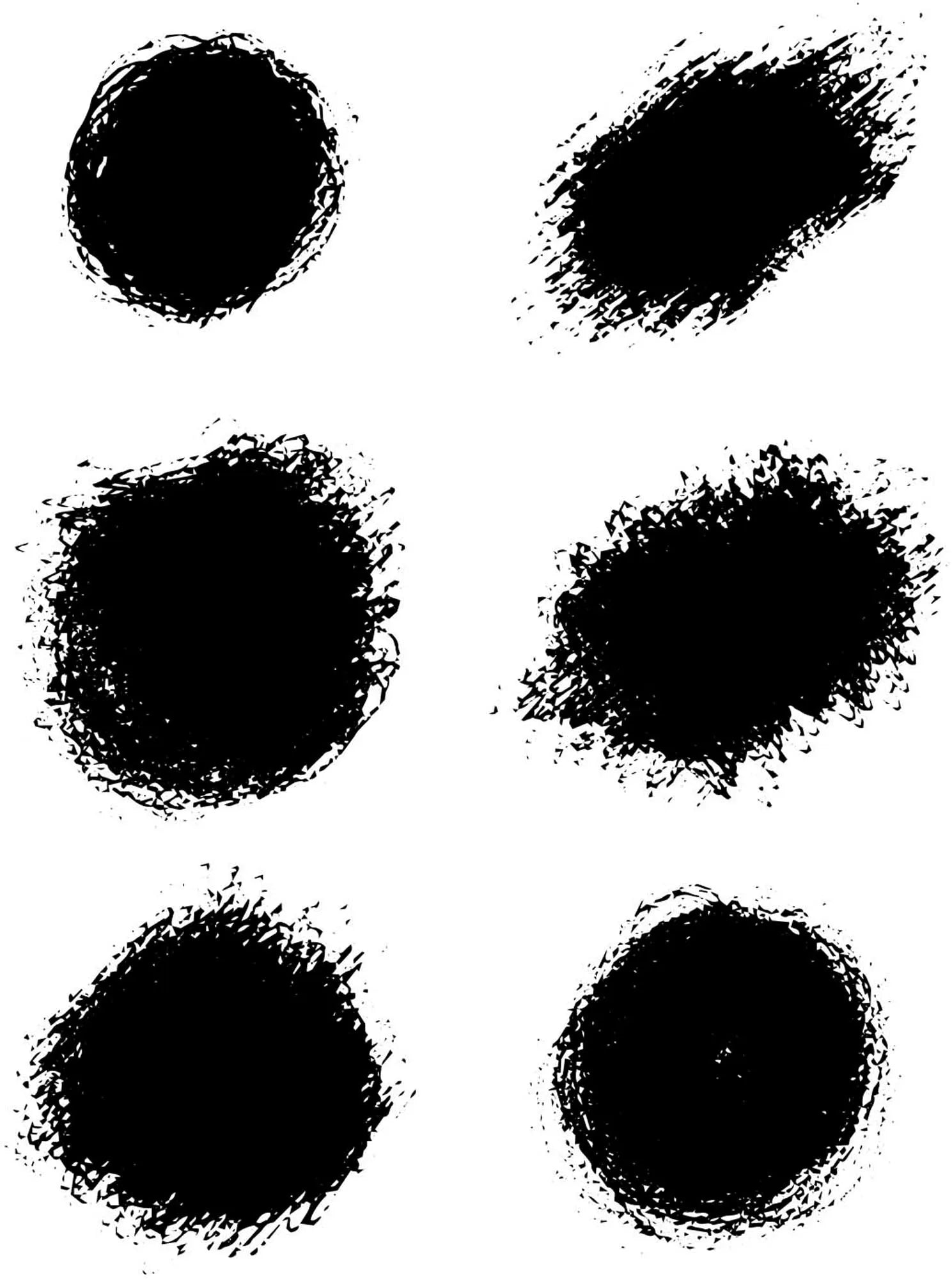 Minimalistisches Dots Poster V2: Schwarze Punkte auf Weiß, visuelle Tiefe, langlebige Qualität, vielseitig, inspirierend.