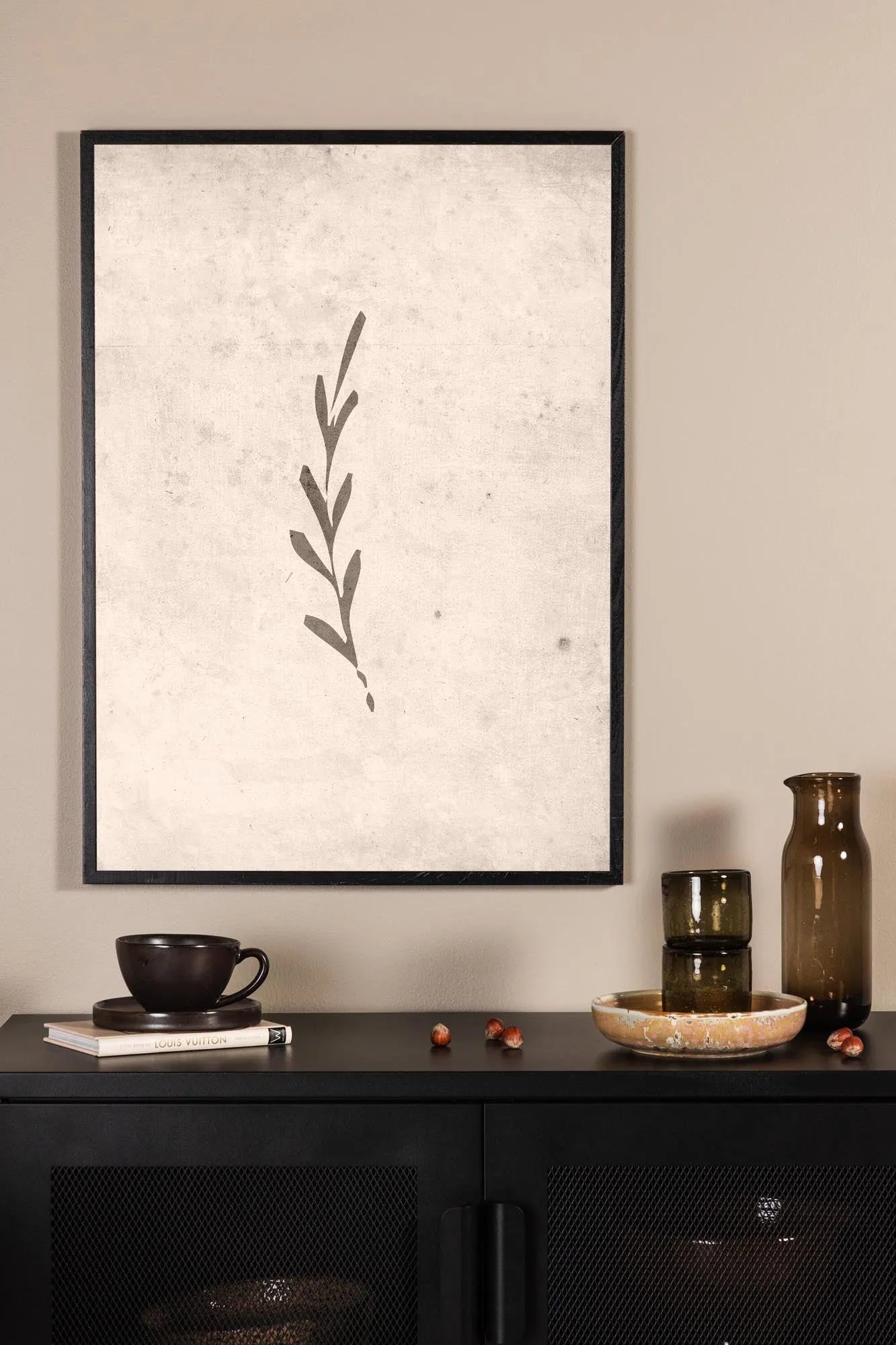 Herbstliche Eleganz: Autumn Leaf Poster von Venture Home.