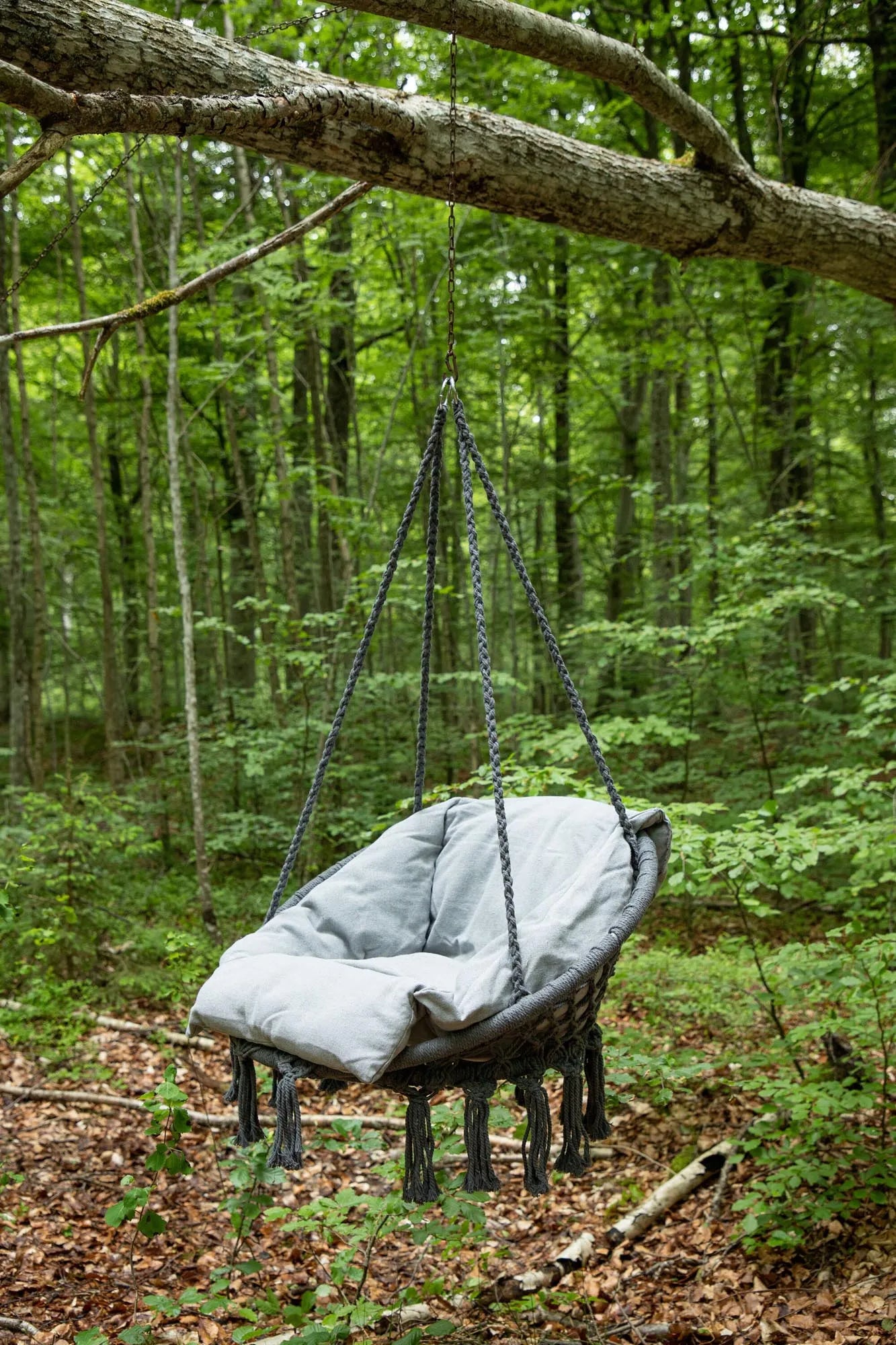 Stilvolle Hamtic Hollywoodschaukel: Wetterfest, UV-beständig, komfortabel für 3 Personen. Perfekt für Garten und Terrasse.