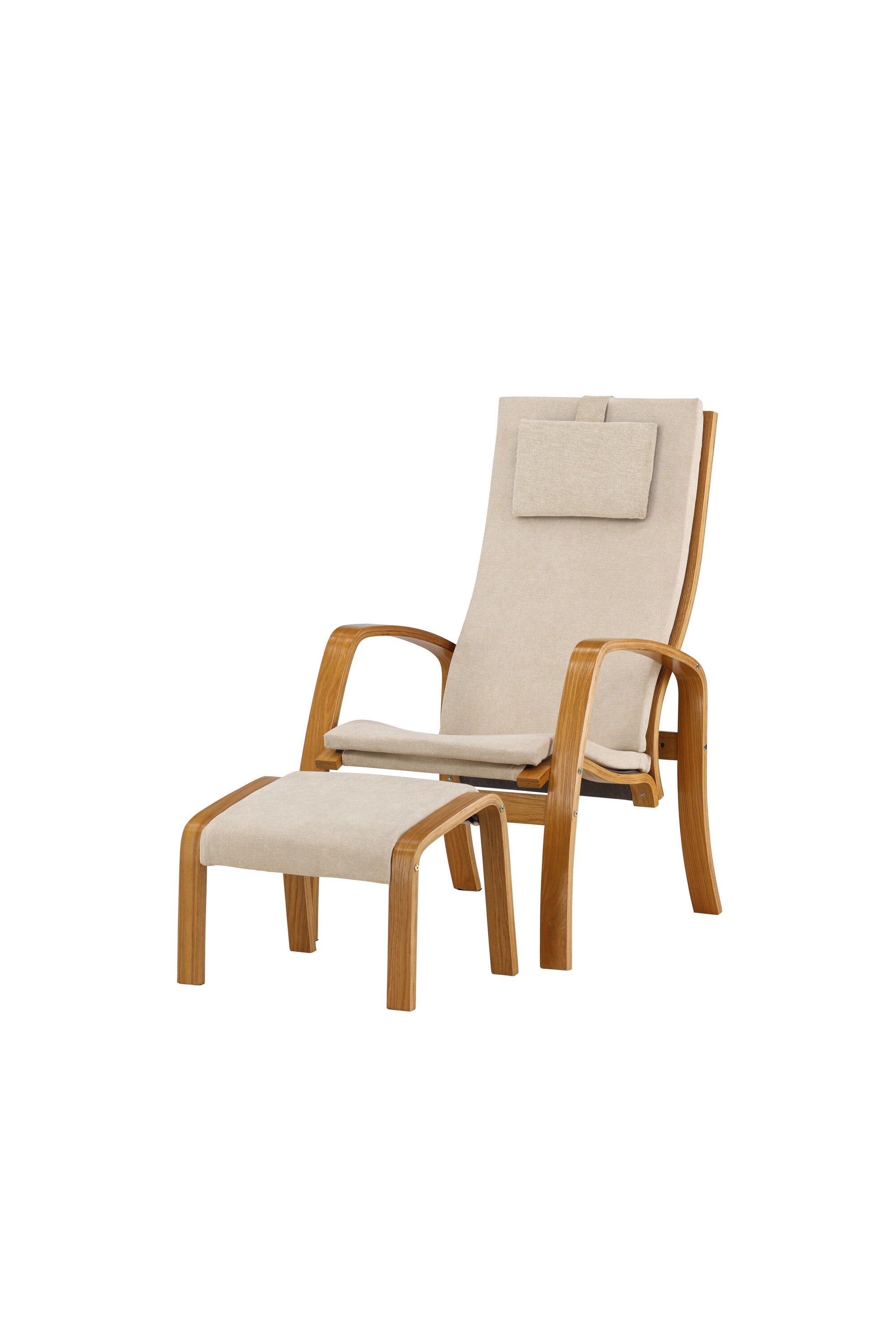 Grötö Lounge Stuhl in Beige/Dunkelgrau präsentiert im Onlineshop von KAQTU Design AG. Sessel ist von Venture Home