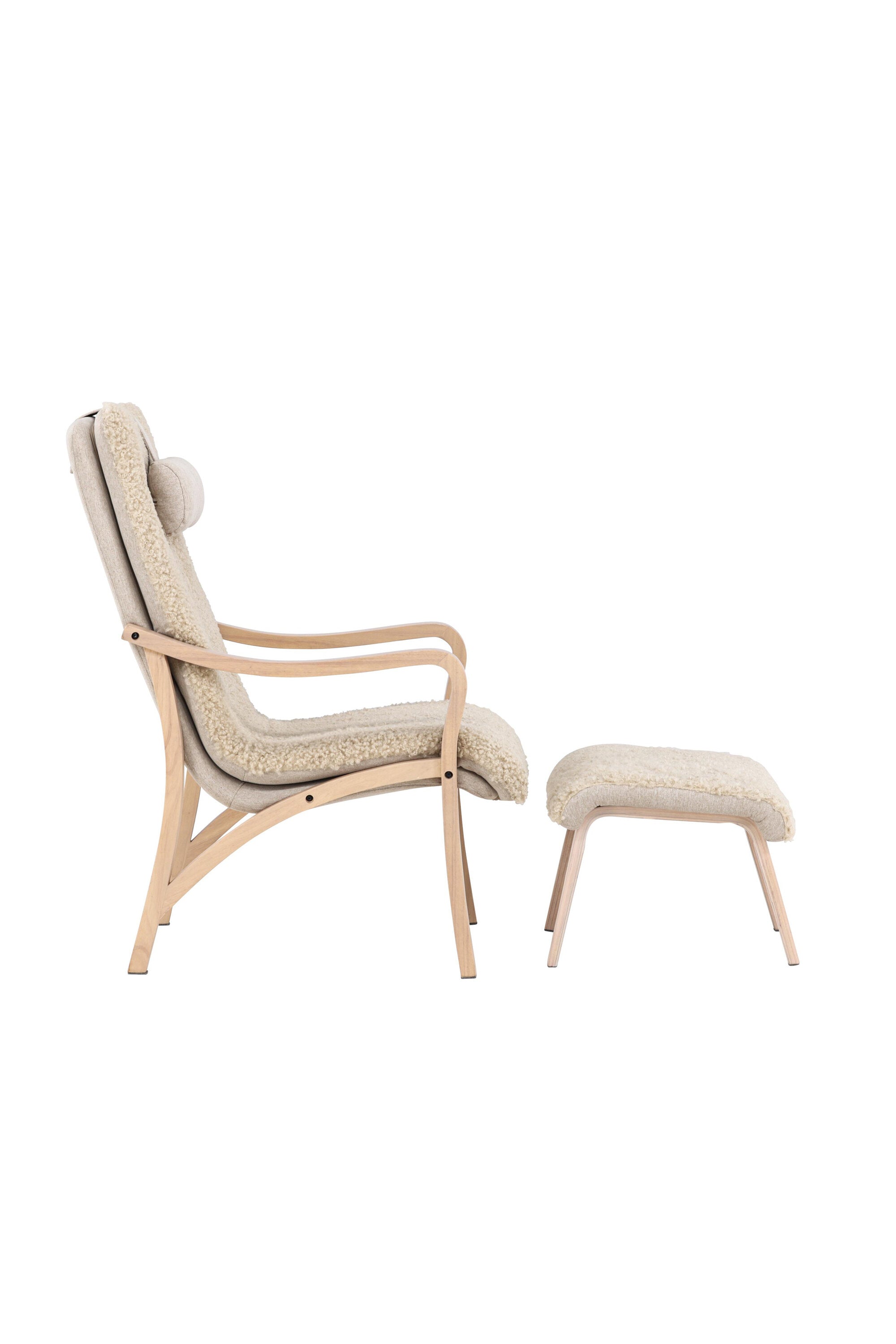 Fårö Lounge Stuhl in Beige/Braun präsentiert im Onlineshop von KAQTU Design AG. Sessel ist von Venture Home