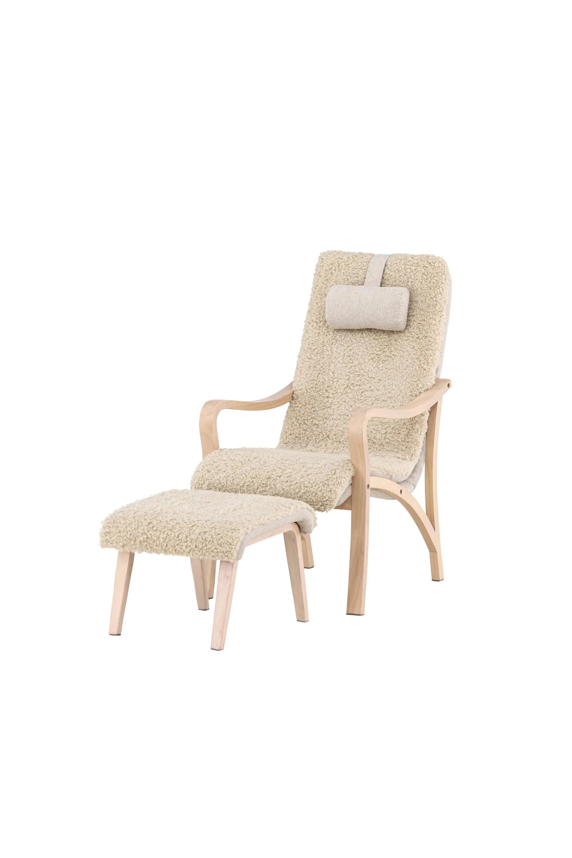 Fårö Lounge Stuhl in Beige/Braun präsentiert im Onlineshop von KAQTU Design AG. Sessel ist von Venture Home