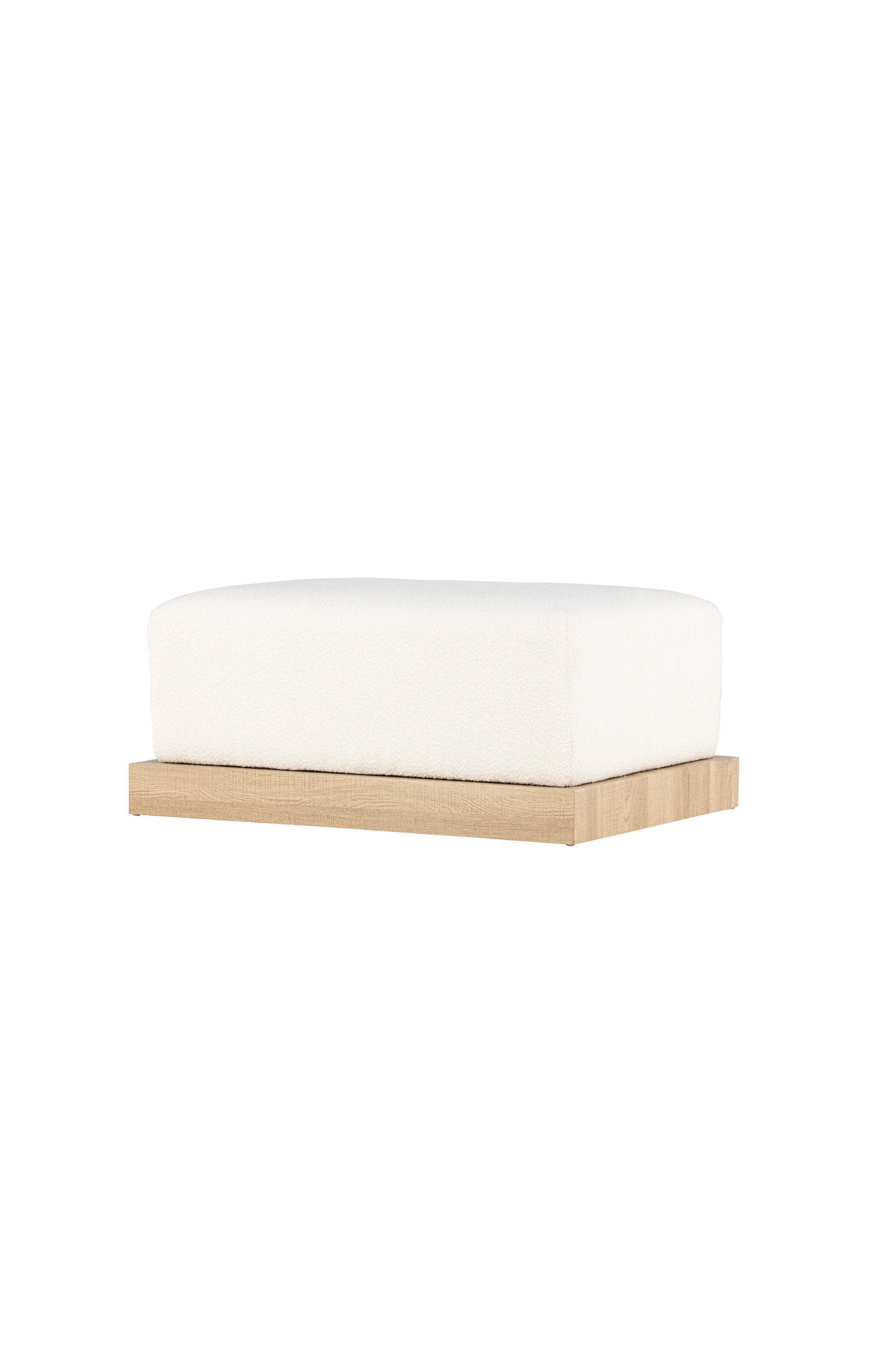 Ivy Ottoman in Natur/Weiss präsentiert im Onlineshop von KAQTU Design AG. Ottoman ist von Venture Home