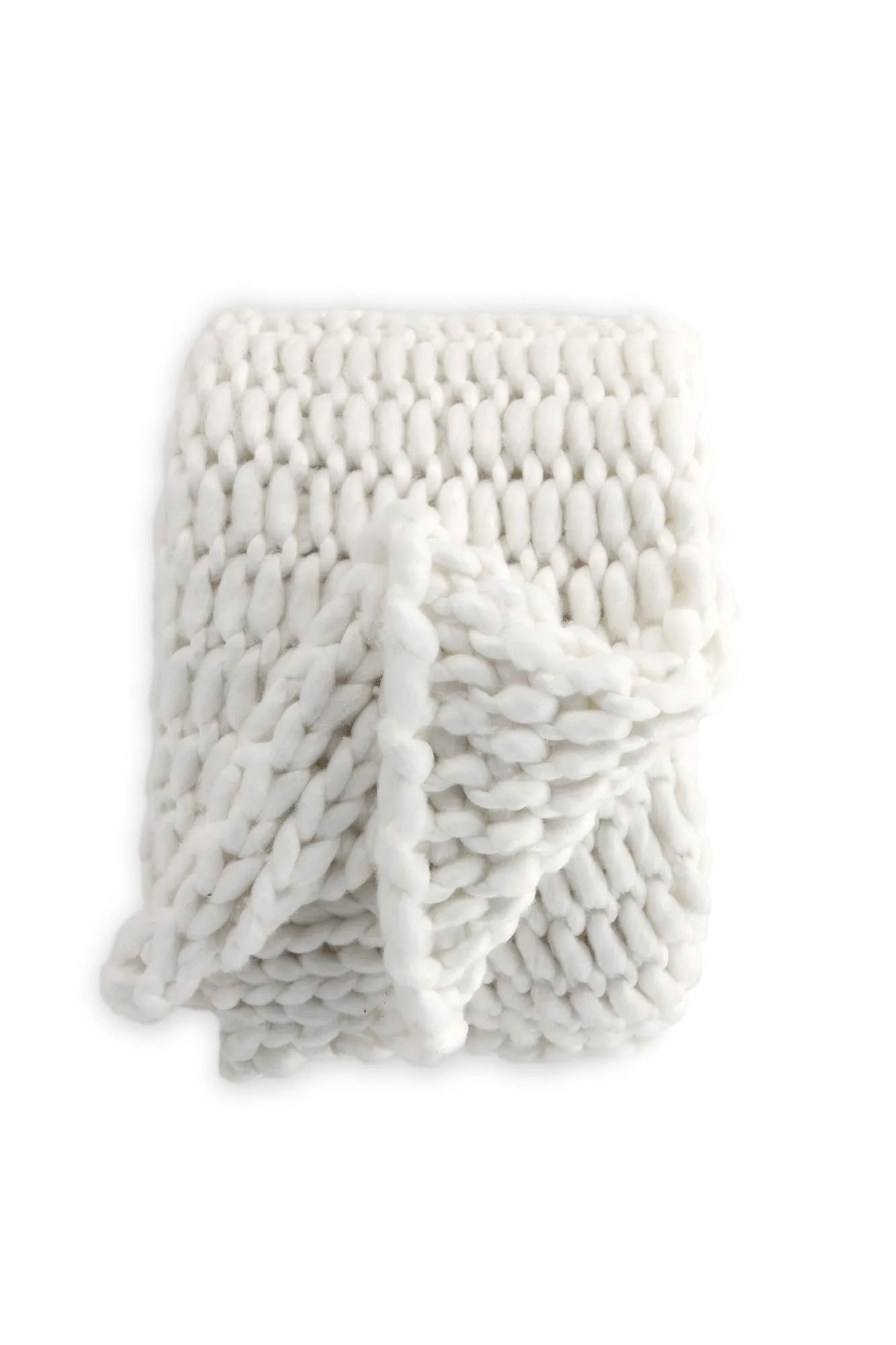 KATE 130x170 Blanket in Weiss präsentiert im Onlineshop von KAQTU Design AG. Wolldecke ist von Venture Home