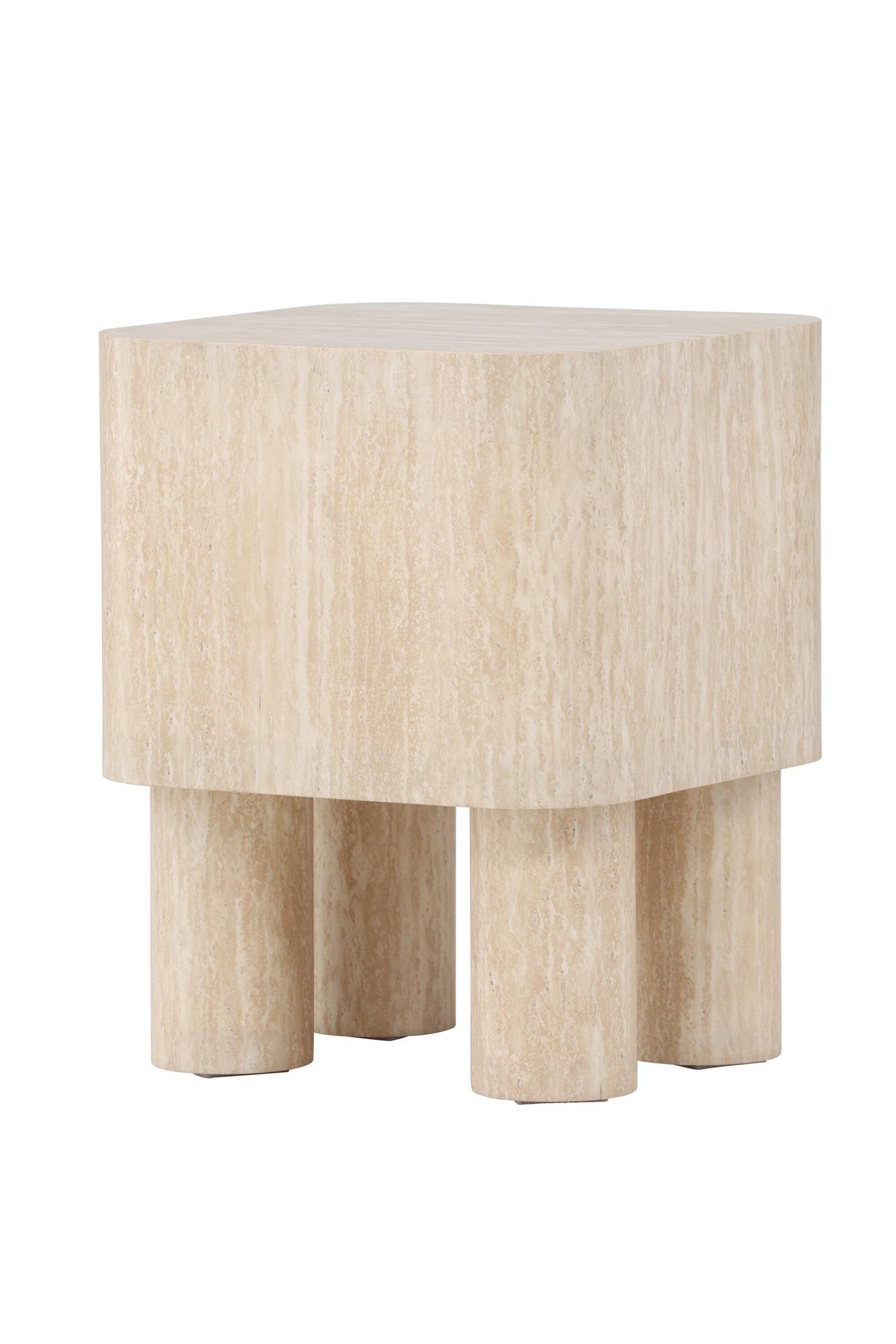 Klirou Beistelltisch 40x40 in Beige präsentiert im Onlineshop von KAQTU Design AG. Beistelltisch ist von Venture Home