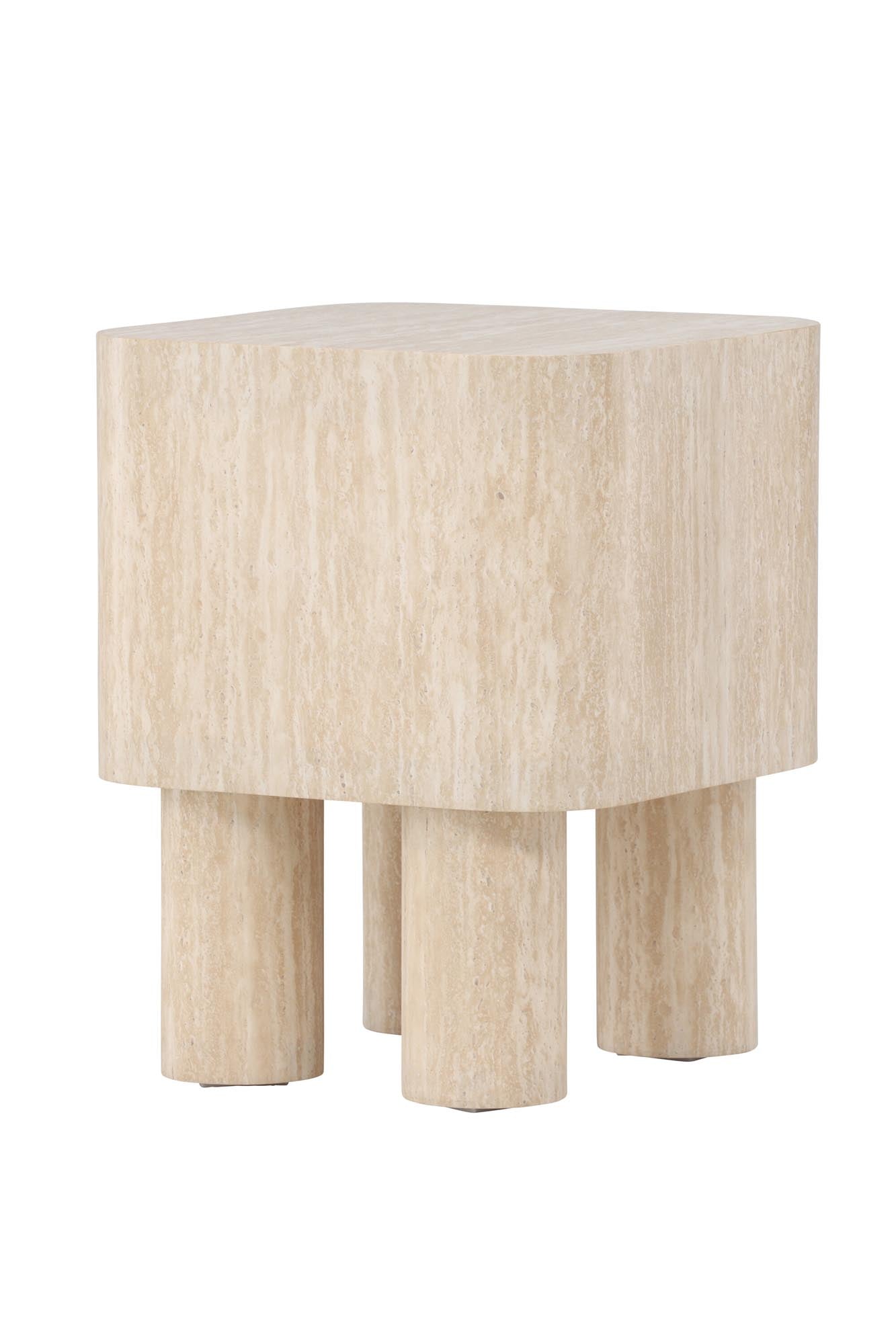 Klirou Beistelltisch 40x40 in Beige präsentiert im Onlineshop von KAQTU Design AG. Beistelltisch ist von Venture Home