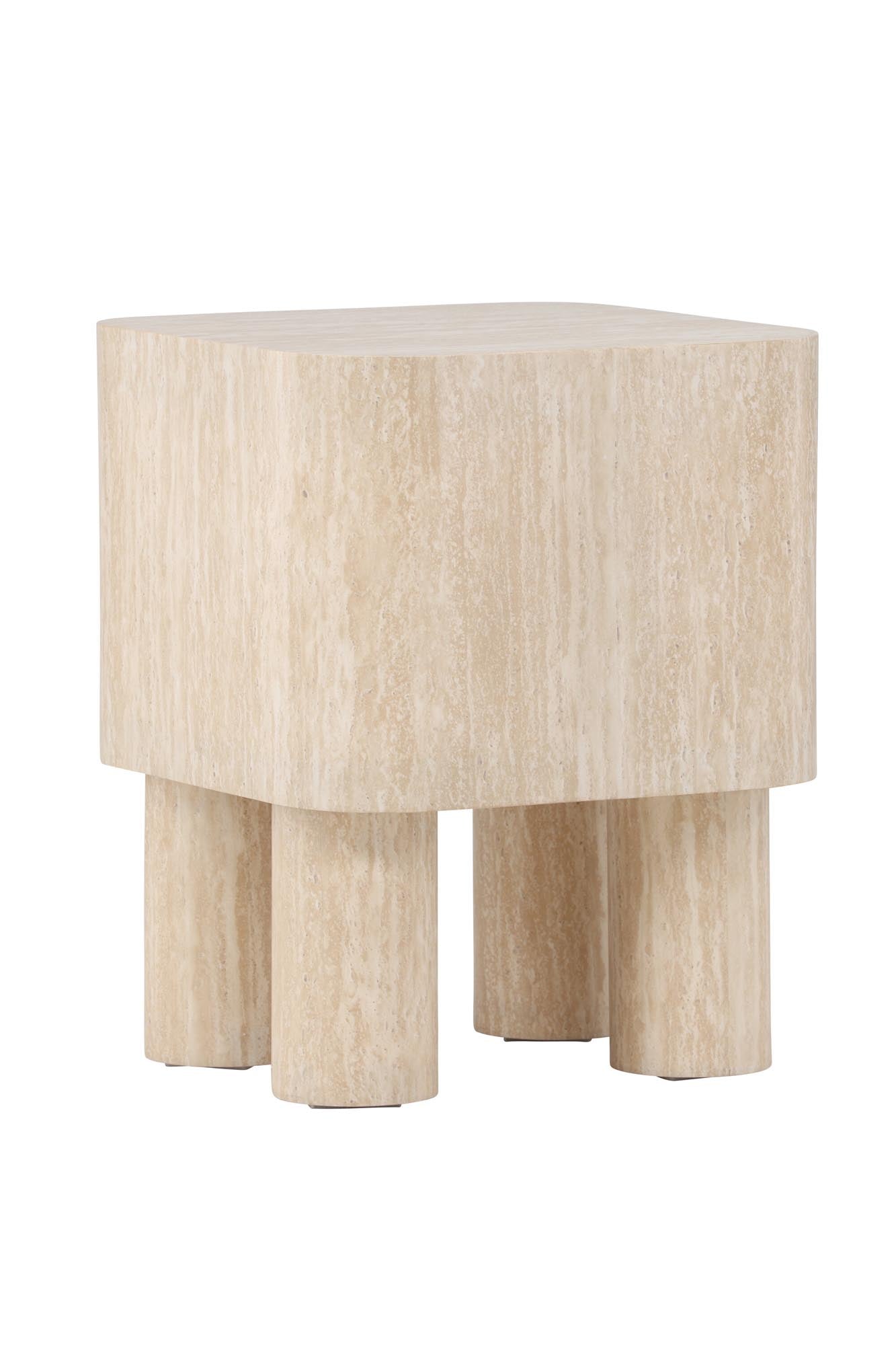 Klirou Beistelltisch 40x40 in Beige präsentiert im Onlineshop von KAQTU Design AG. Beistelltisch ist von Venture Home