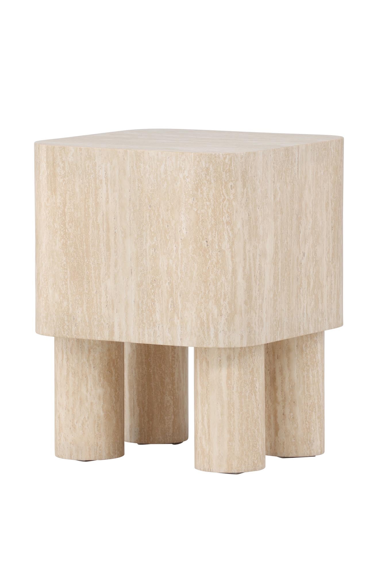 Klirou Beistelltisch 40x40 in Beige präsentiert im Onlineshop von KAQTU Design AG. Beistelltisch ist von Venture Home