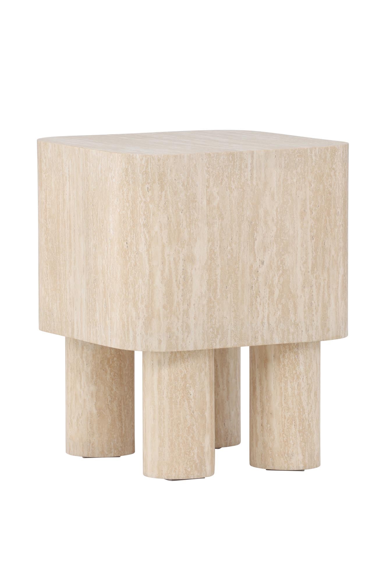 Klirou Beistelltisch 40x40 in Beige präsentiert im Onlineshop von KAQTU Design AG. Beistelltisch ist von Venture Home