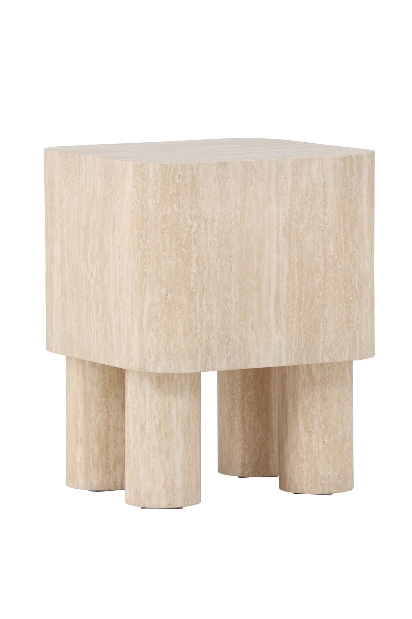 Klirou Beistelltisch 40x40 in Beige präsentiert im Onlineshop von KAQTU Design AG. Beistelltisch ist von Venture Home