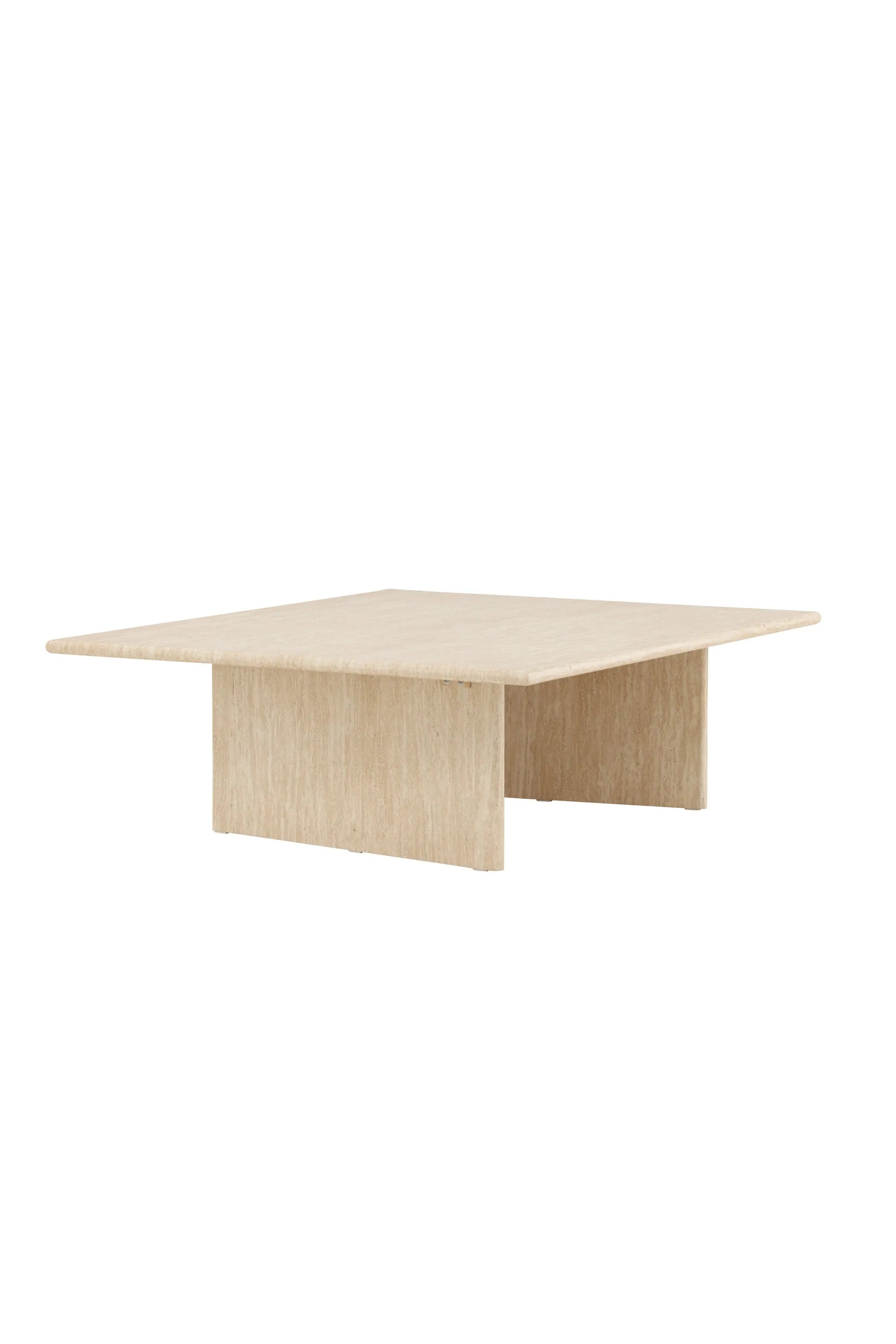 Skagen Sofatisch 100x120  in Travertine look präsentiert im Onlineshop von KAQTU Design AG. Beistelltisch ist von Vind