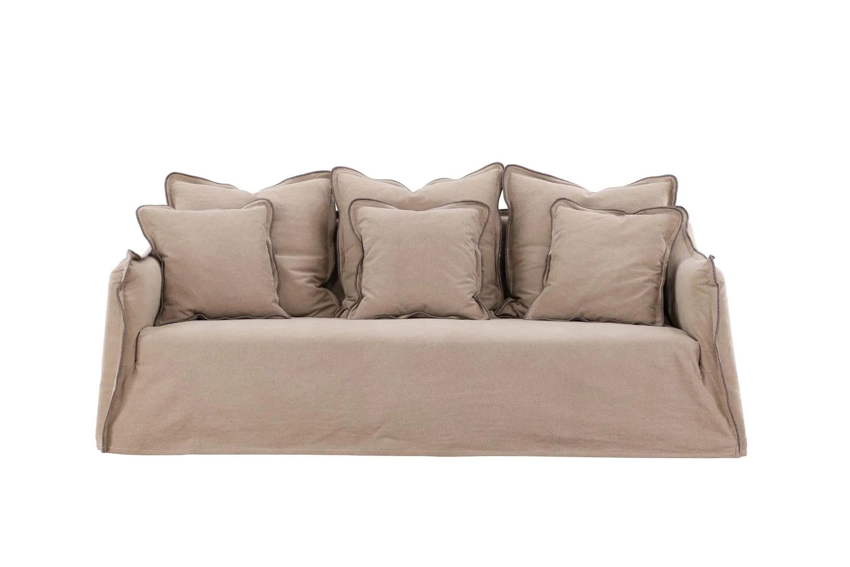 Oskarshamn 3 Seater Sofa in Beige/Brown präsentiert im Onlineshop von KAQTU Design AG. 3er Sofa ist von Venture Home