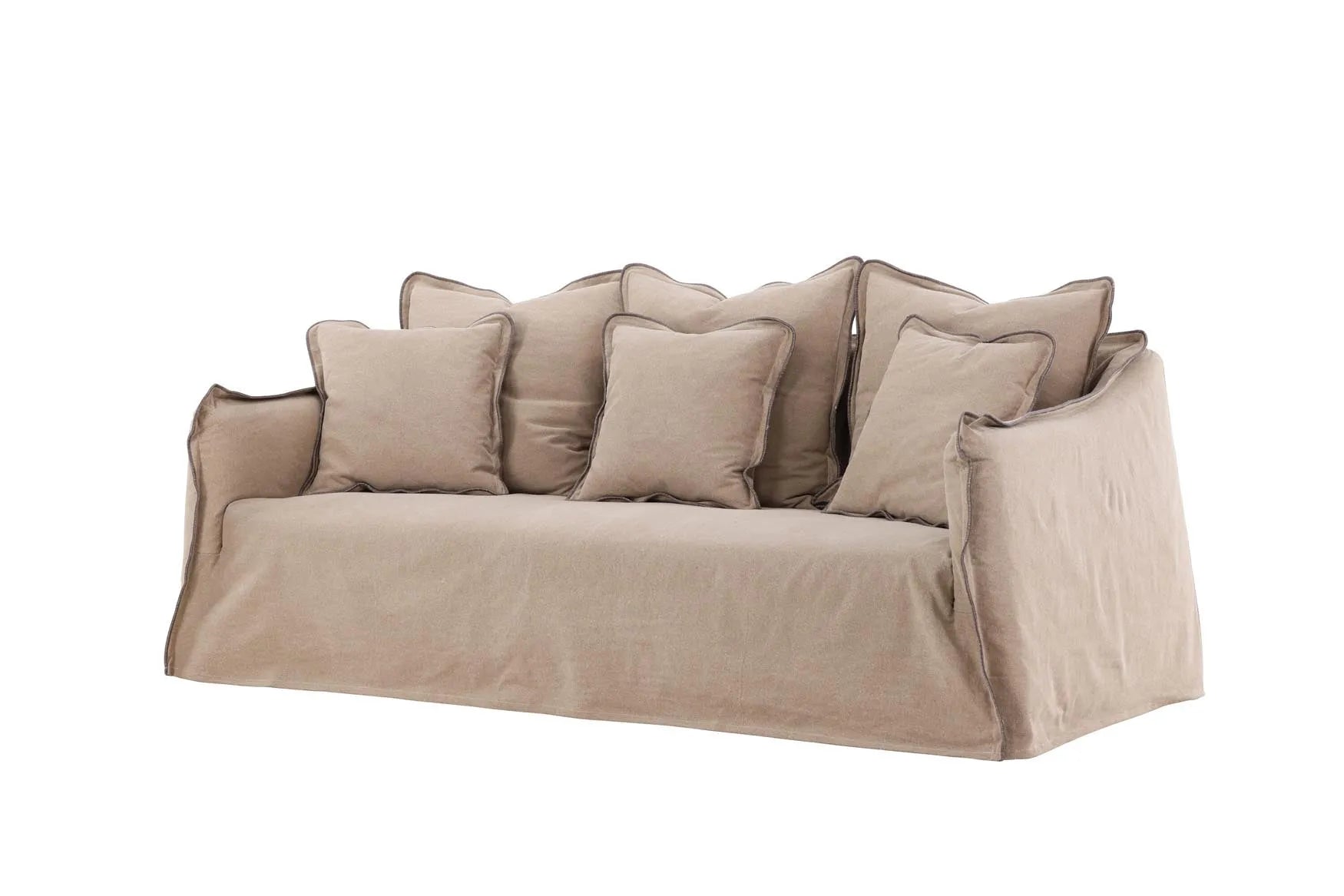 Oskarshamn 3 Seater Sofa in Beige/Brown präsentiert im Onlineshop von KAQTU Design AG. 3er Sofa ist von Venture Home