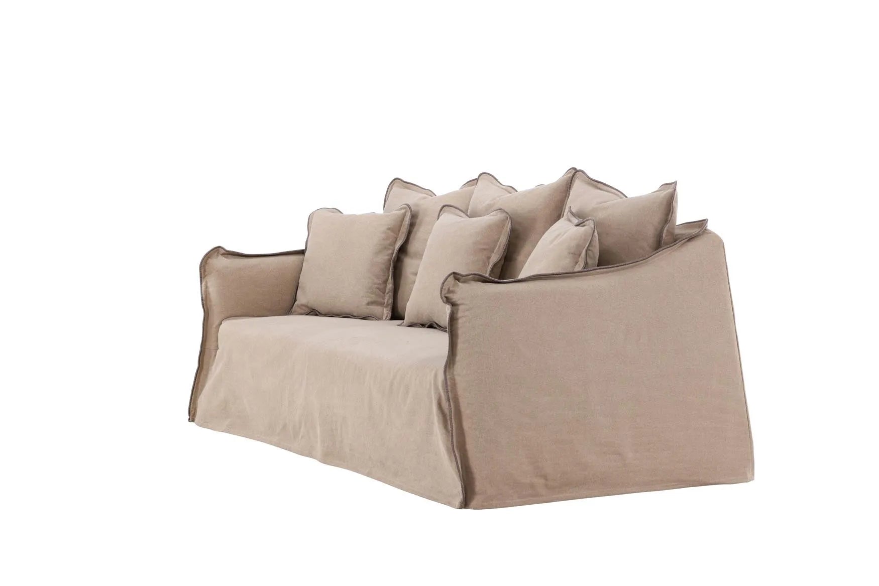 Oskarshamn 3 Seater Sofa in Beige/Brown präsentiert im Onlineshop von KAQTU Design AG. 3er Sofa ist von Venture Home