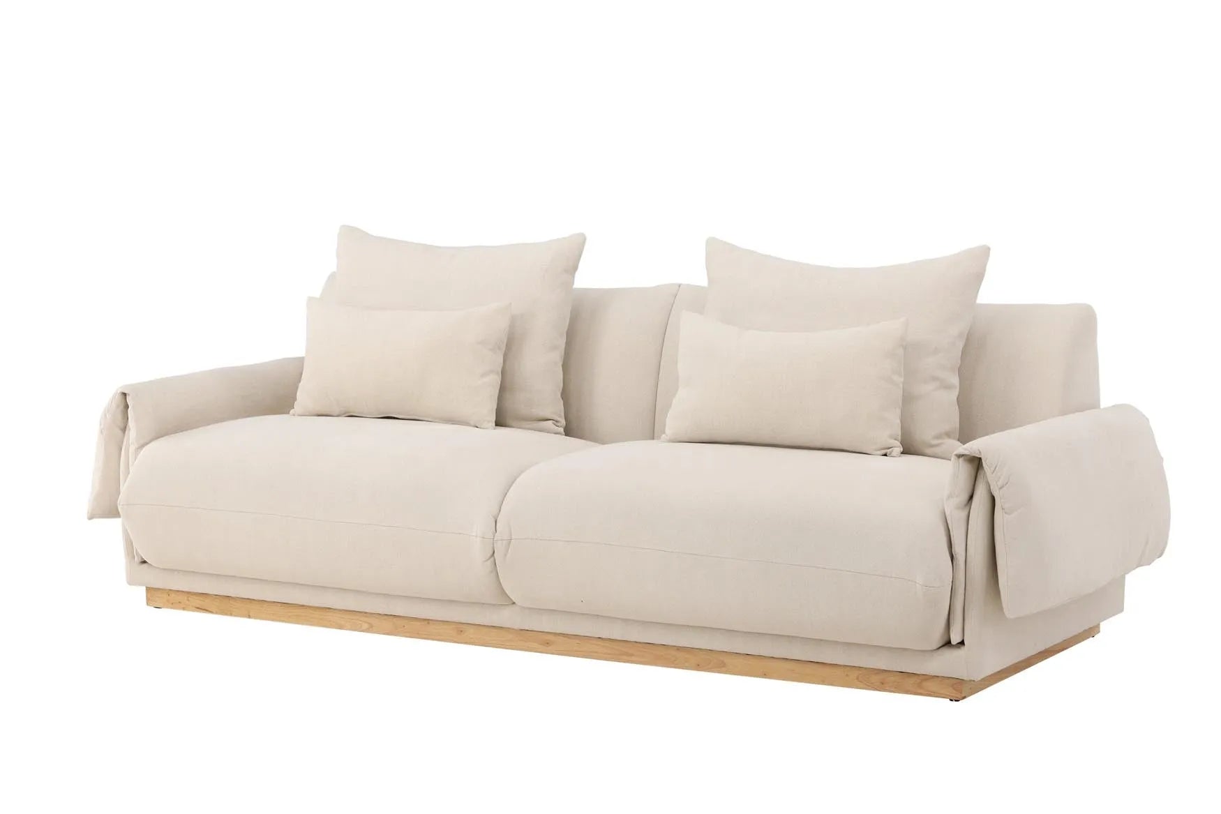 Mollösund 3 Seater in Beige Linen präsentiert im Onlineshop von KAQTU Design AG. 3er Sofa ist von Vind