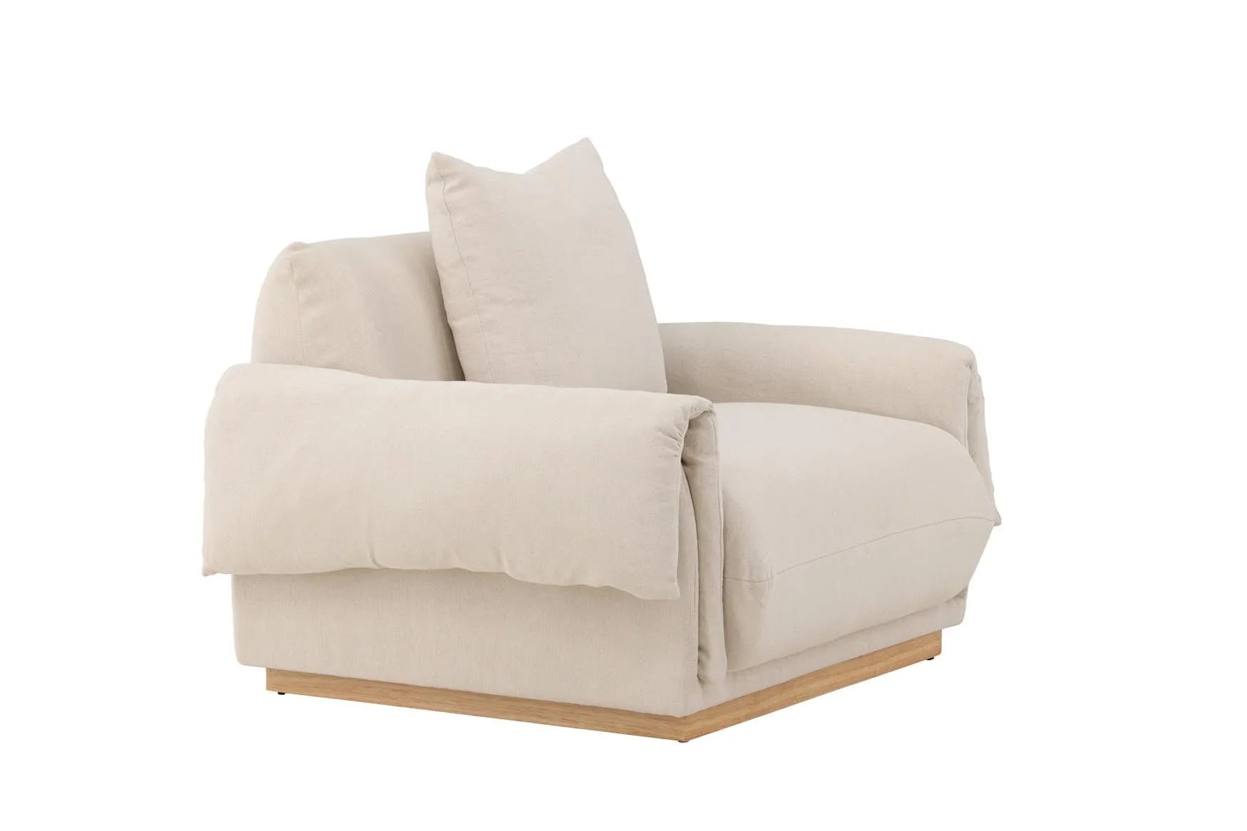 Mollösund 1 Seater in Beige Linen präsentiert im Onlineshop von KAQTU Design AG. Sessel mit Armlehnen ist von Vind