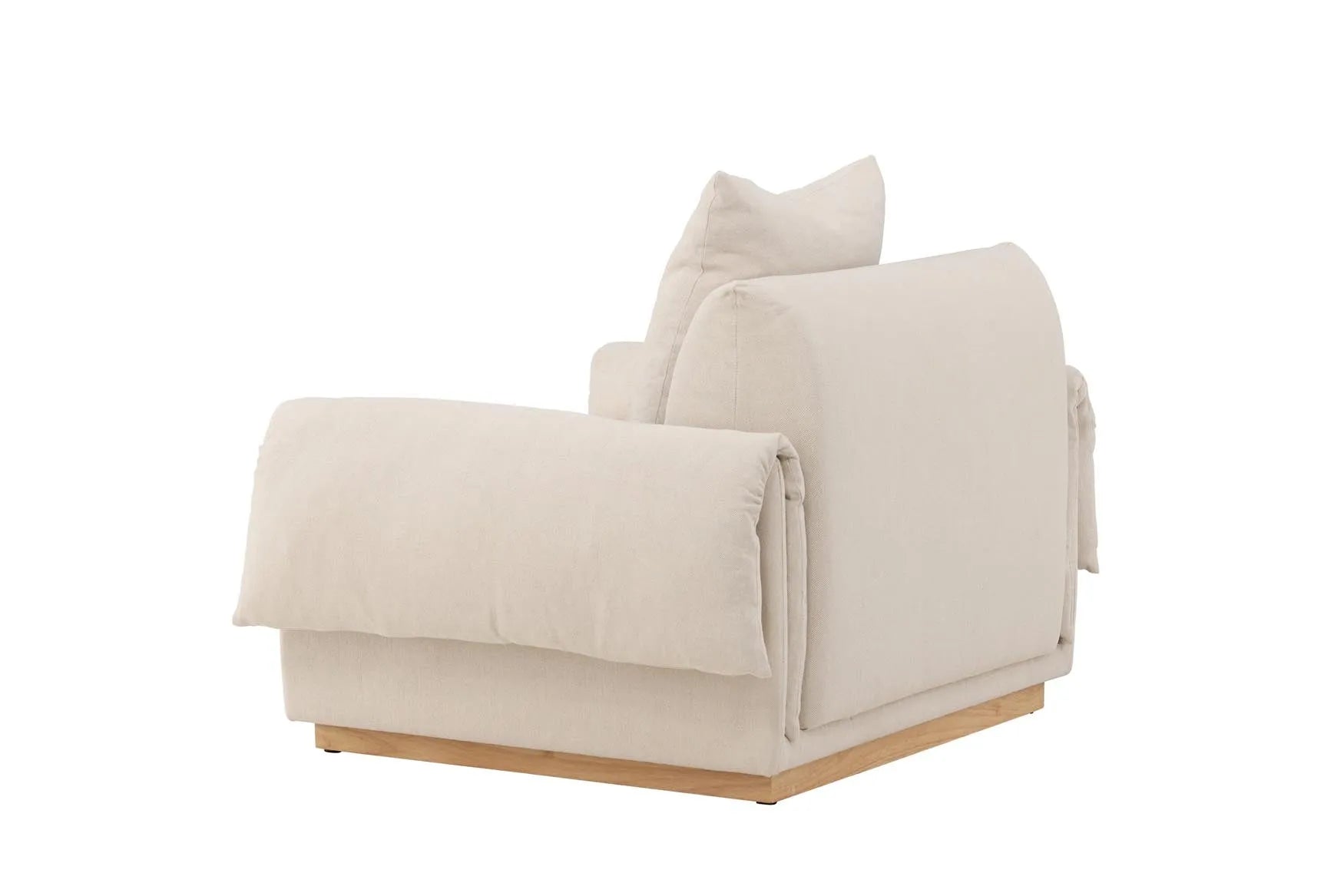 Mollösund 1 Seater in Beige Linen präsentiert im Onlineshop von KAQTU Design AG. Sessel mit Armlehnen ist von Vind