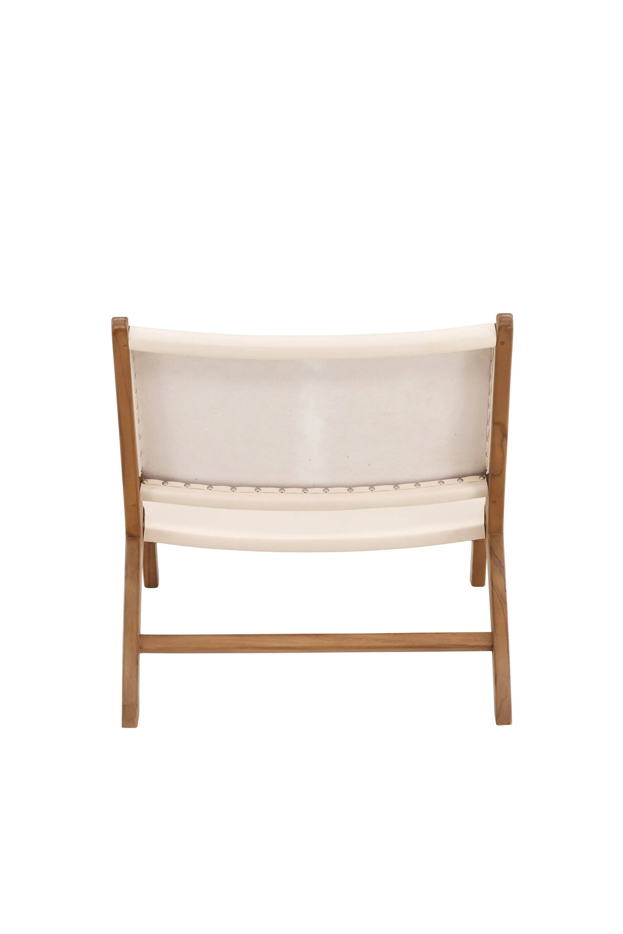 Rike Lounge Chair   in Teak / Cream PU Leather präsentiert im Onlineshop von KAQTU Design AG. Sessel ist von Vind