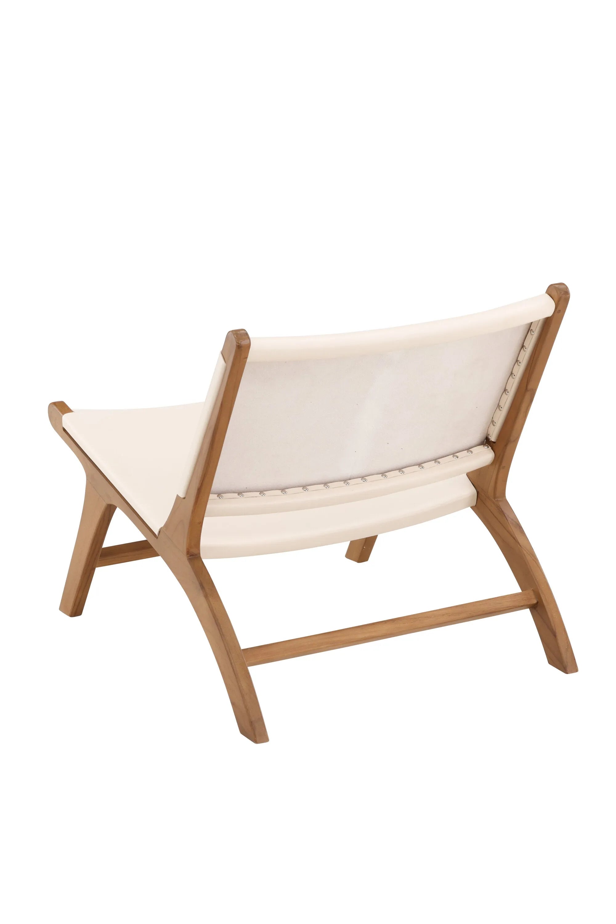 Rike Lounge Chair   in Teak / Cream PU Leather präsentiert im Onlineshop von KAQTU Design AG. Sessel ist von Vind