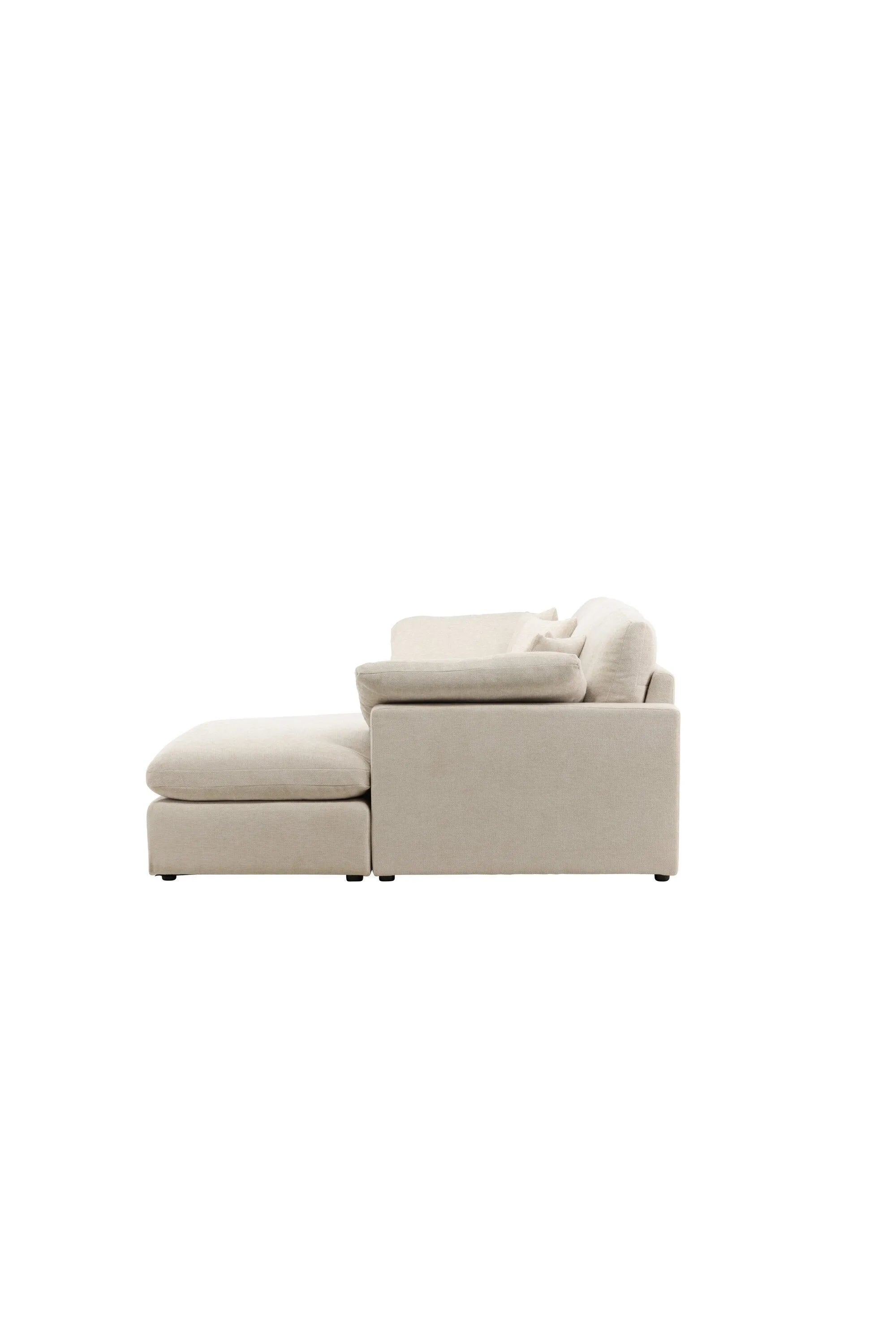 Amalfi Ecksofa  in Beige präsentiert im Onlineshop von KAQTU Design AG. Ecksofa ist von Vind