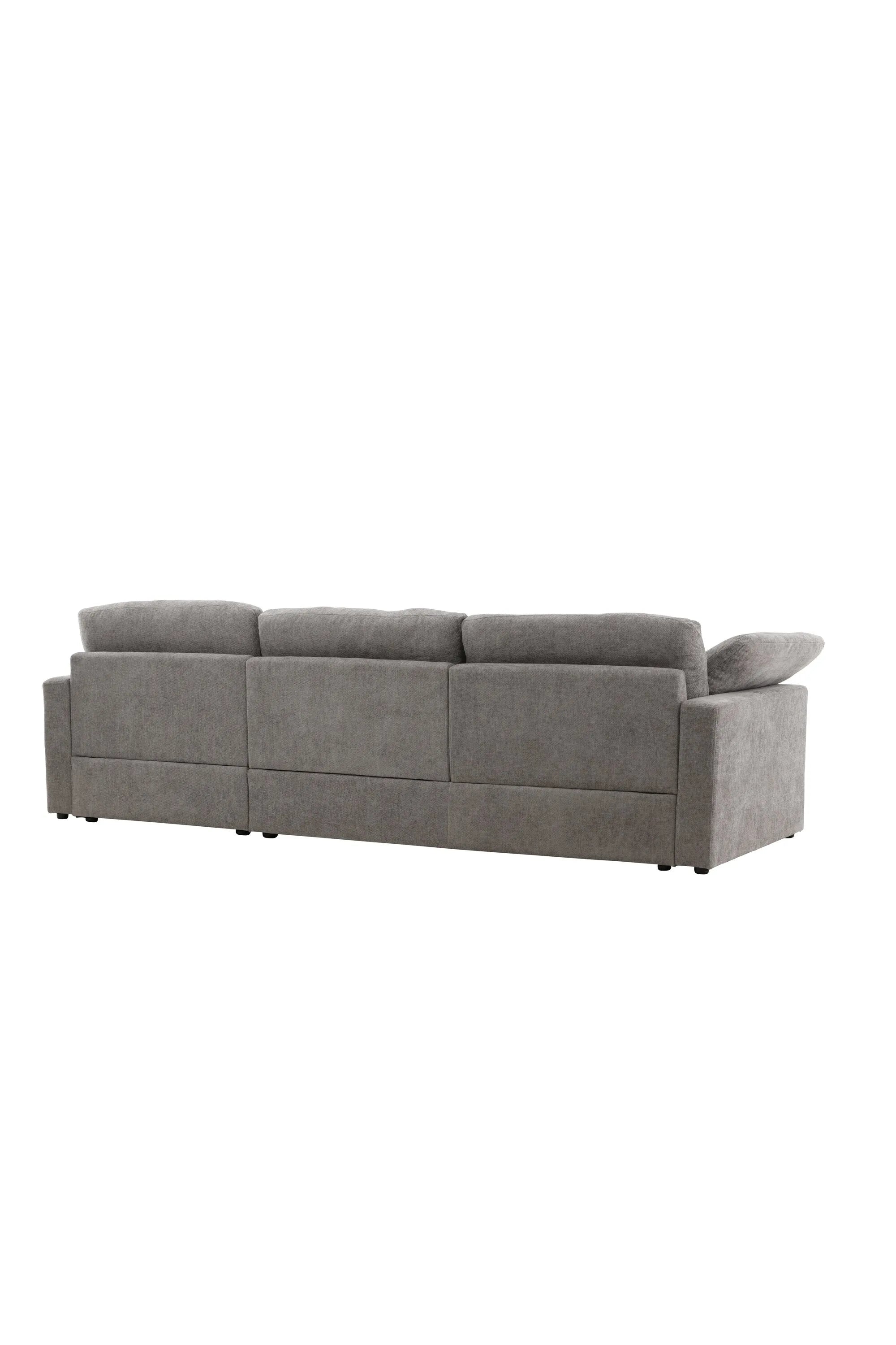 Elegantes Amalfi Ecksofa: Modernes Design, langlebiges Eukalyptus-Holz, pflegeleichter Bezug, hoher Komfort.