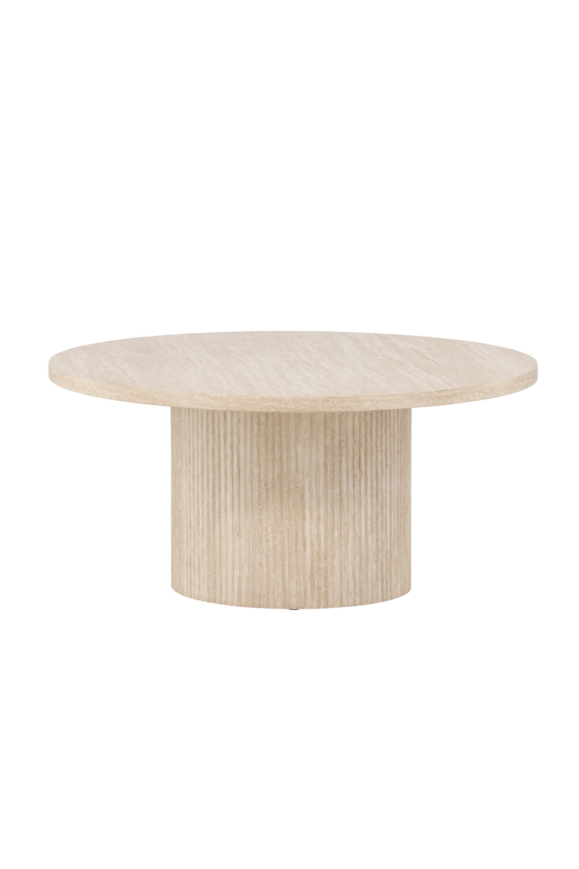 Härön Sofatisch ø80 in Beige präsentiert im Onlineshop von KAQTU Design AG. Beistelltisch ist von Venture Home