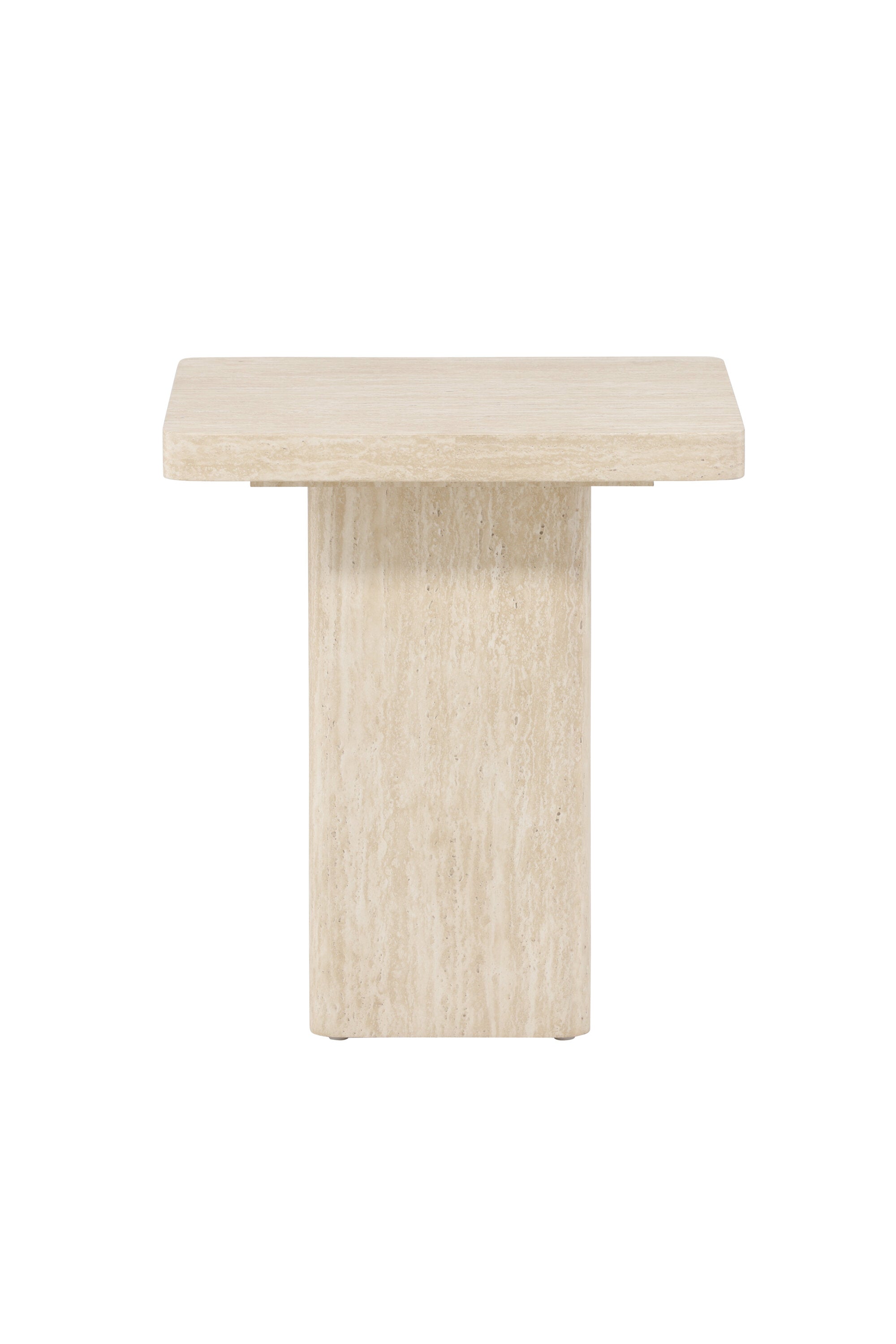 Qvart Sofa Table 50x50 in Beige präsentiert im Onlineshop von KAQTU Design AG. Beistelltisch ist von Venture Home