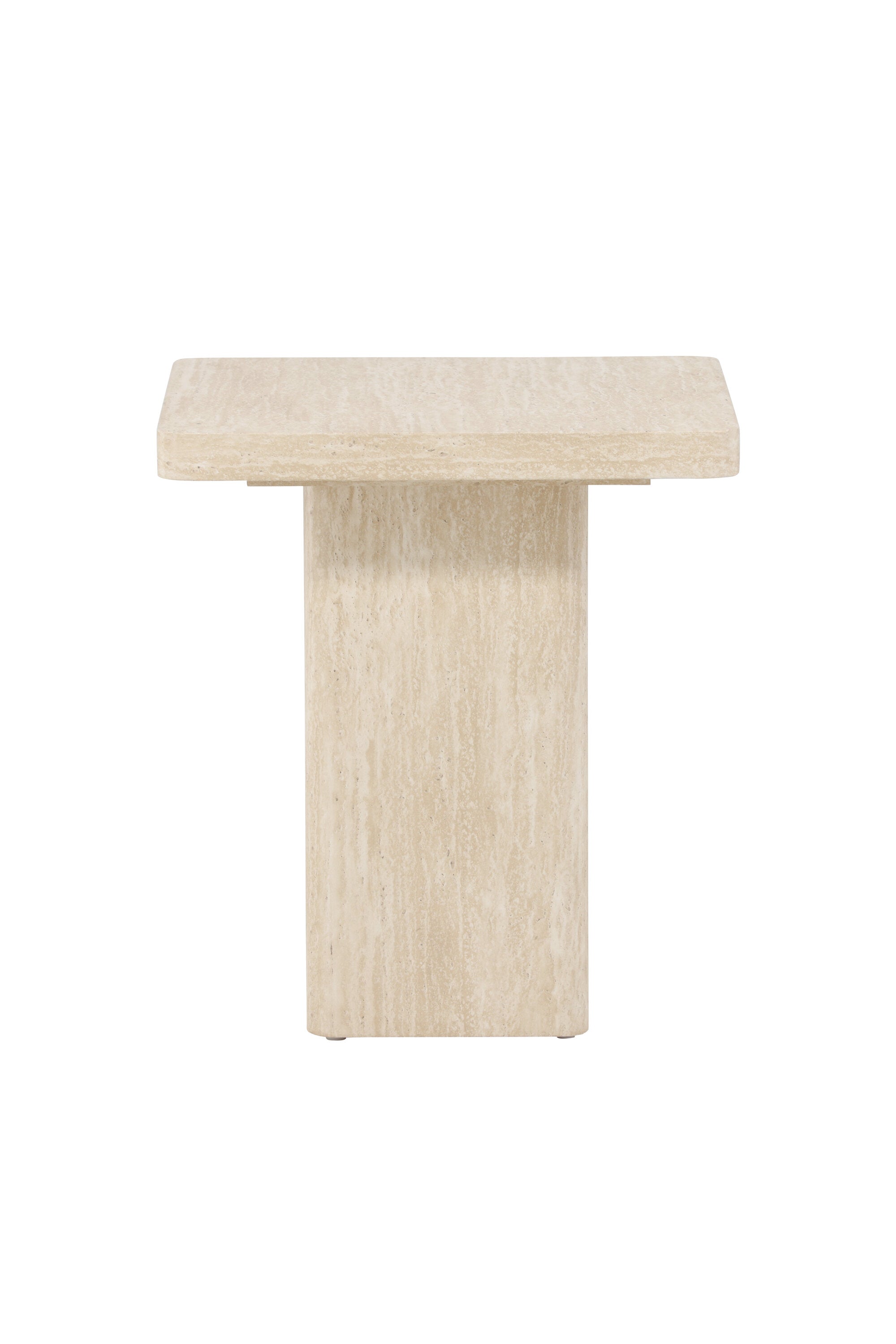 Qvart Sofa Table 50x50 in Beige präsentiert im Onlineshop von KAQTU Design AG. Beistelltisch ist von Venture Home