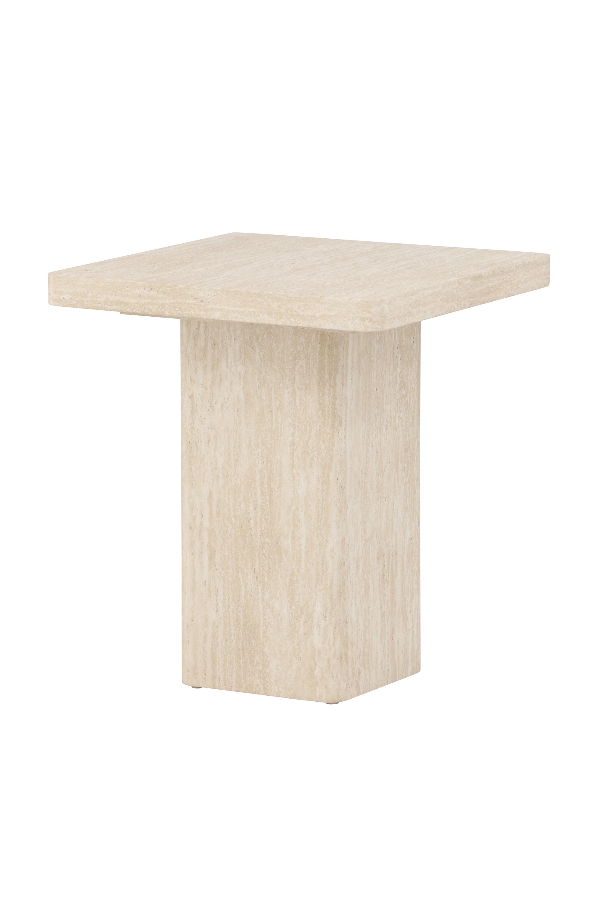 Qvart Sofa Table 50x50 in Beige präsentiert im Onlineshop von KAQTU Design AG. Beistelltisch ist von Venture Home