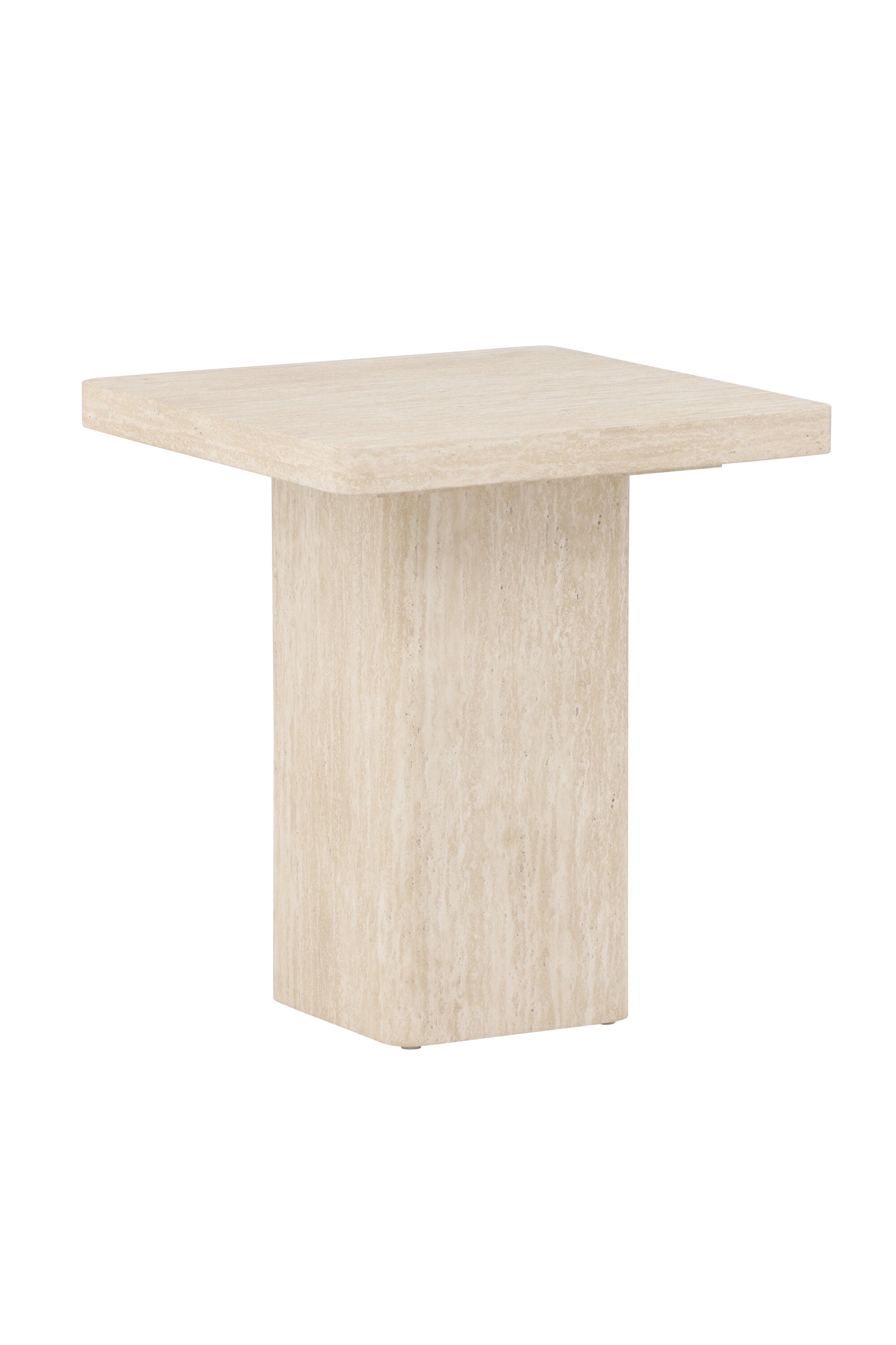 Qvart Sofa Table 50x50 in Beige präsentiert im Onlineshop von KAQTU Design AG. Beistelltisch ist von Venture Home