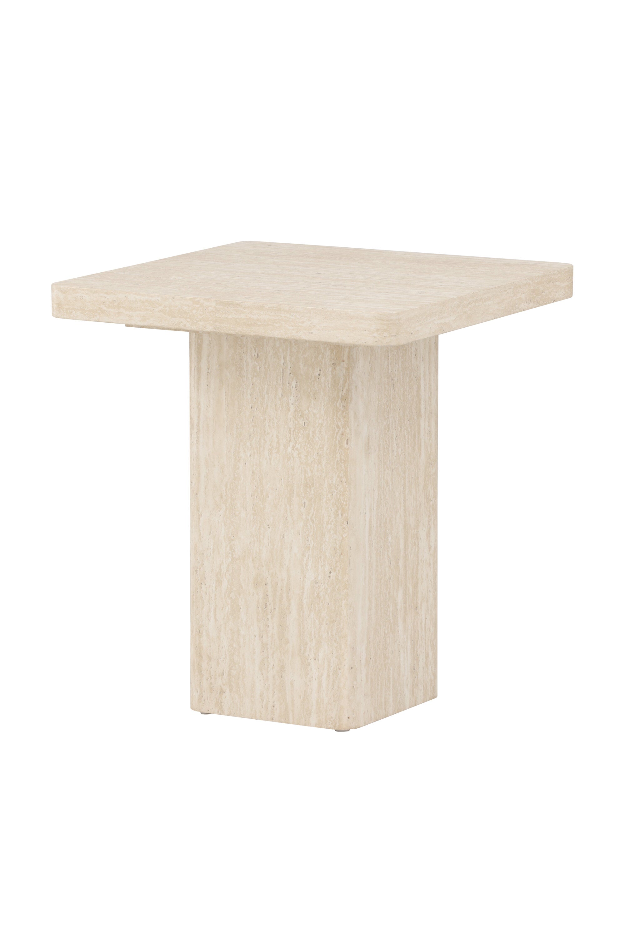 Qvart Sofa Table 50x50 in Beige präsentiert im Onlineshop von KAQTU Design AG. Beistelltisch ist von Venture Home