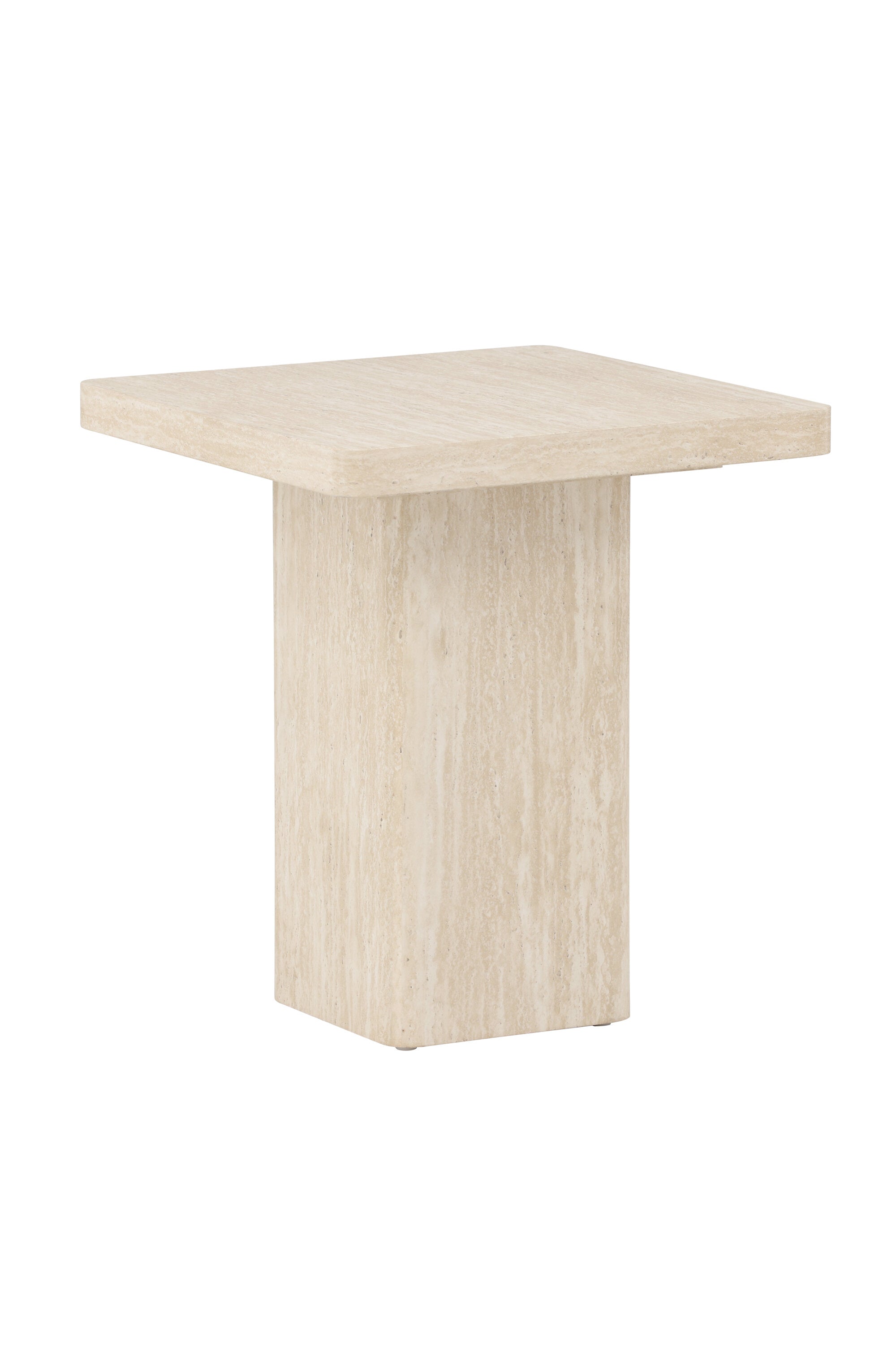 Qvart Sofa Table 50x50 in Beige präsentiert im Onlineshop von KAQTU Design AG. Beistelltisch ist von Venture Home