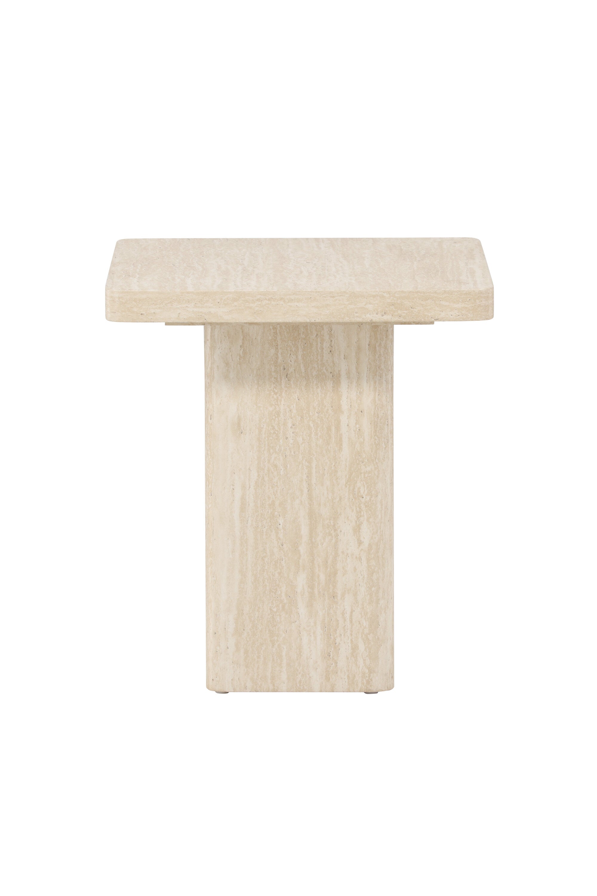 Qvart Sofa Table 50x50 in Beige präsentiert im Onlineshop von KAQTU Design AG. Beistelltisch ist von Venture Home