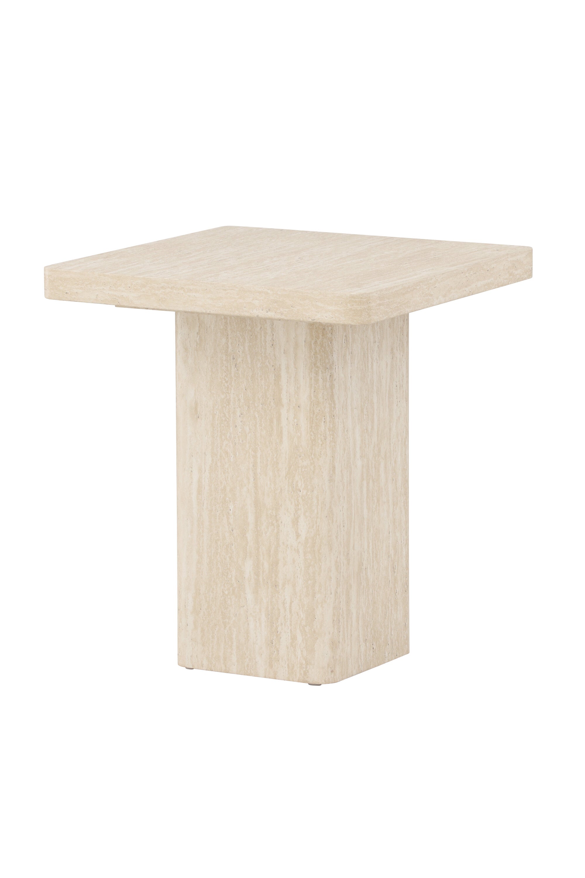 Qvart Sofa Table 50x50 in Beige präsentiert im Onlineshop von KAQTU Design AG. Beistelltisch ist von Venture Home