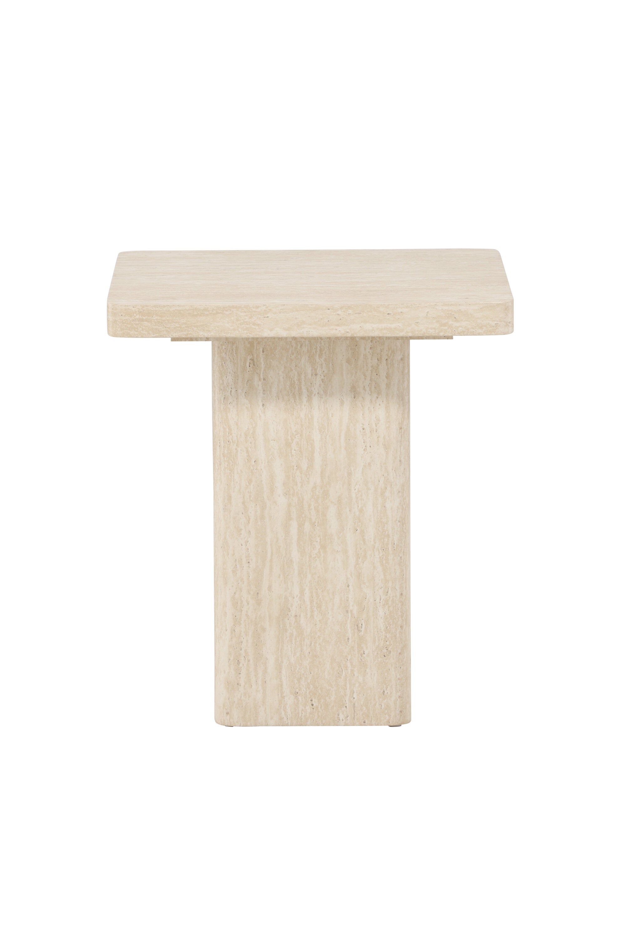 Qvart Sofa Table 50x50 in Beige präsentiert im Onlineshop von KAQTU Design AG. Beistelltisch ist von Venture Home