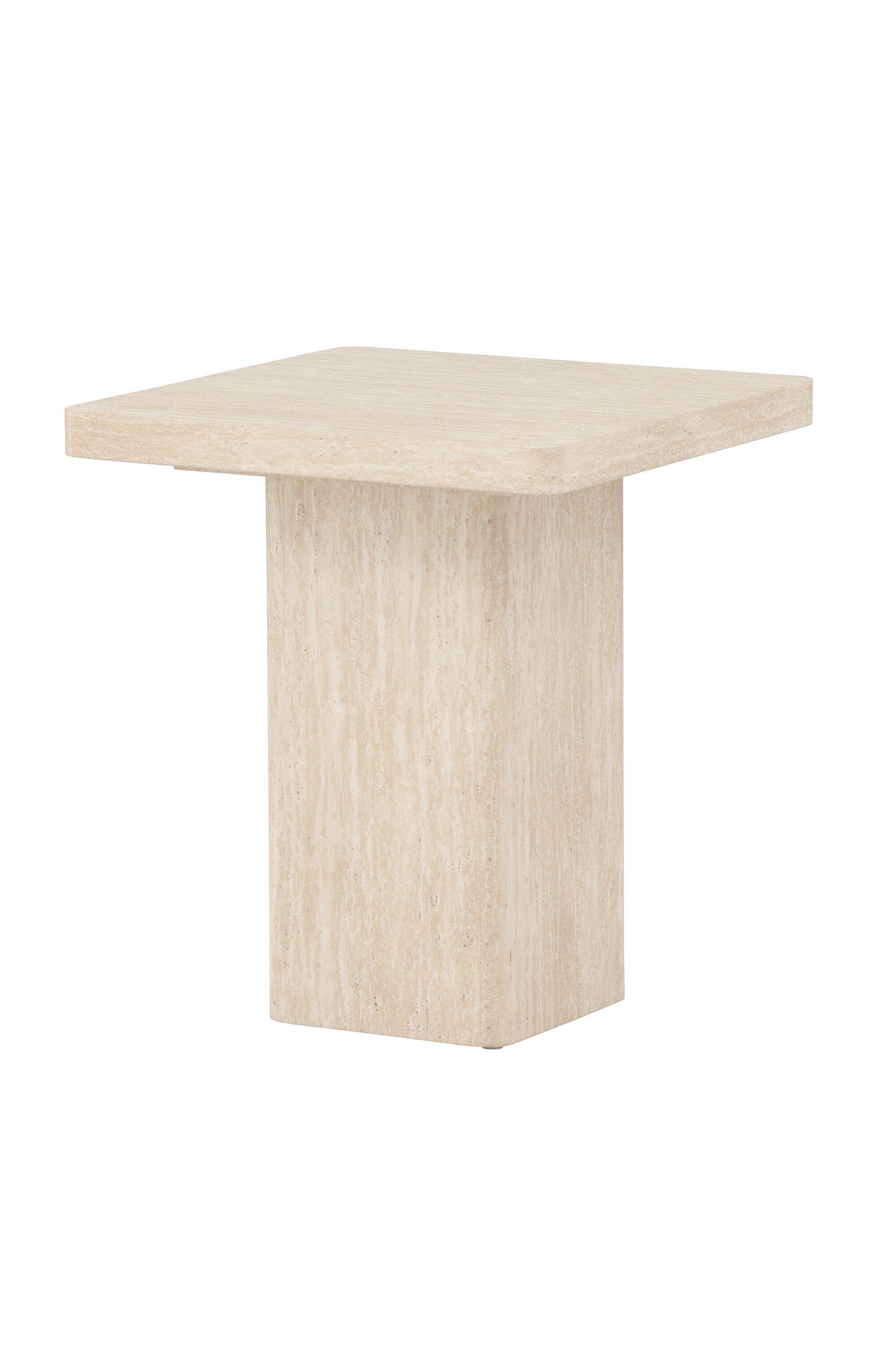 Qvart Sofa Table 50x50 in Beige präsentiert im Onlineshop von KAQTU Design AG. Beistelltisch ist von Venture Home