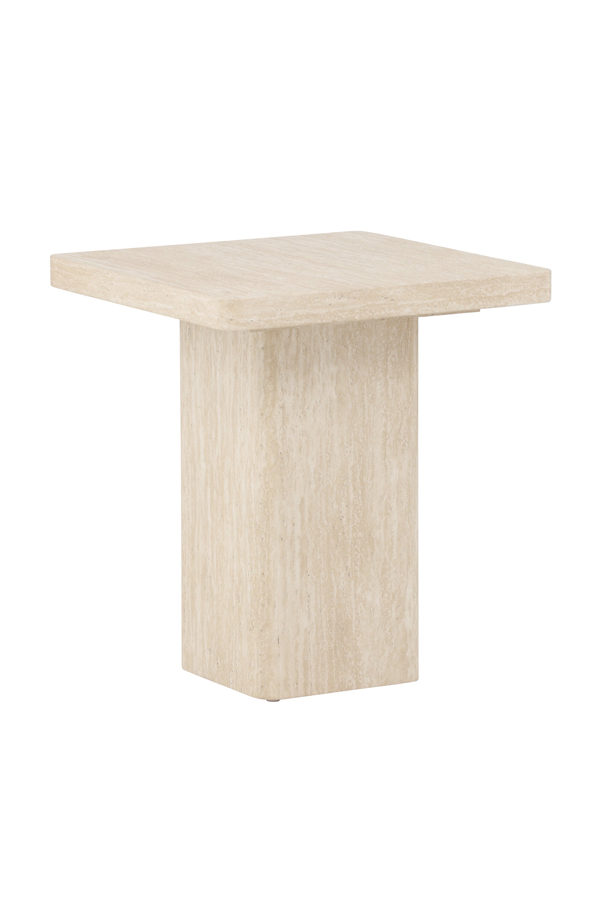 Qvart Sofa Table 50x50 in Beige präsentiert im Onlineshop von KAQTU Design AG. Beistelltisch ist von Venture Home