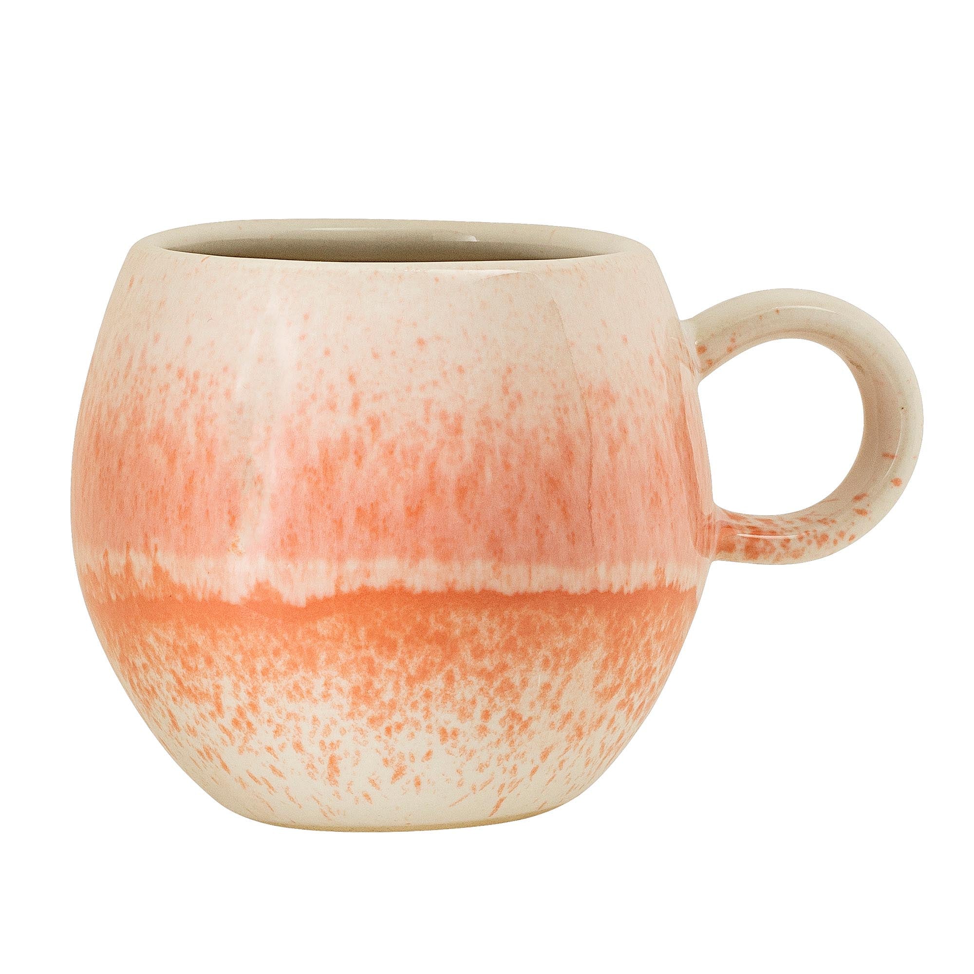 Paula Tasse, Orange, Steingut in Orange präsentiert im Onlineshop von KAQTU Design AG. Tasse ist von Bloomingville