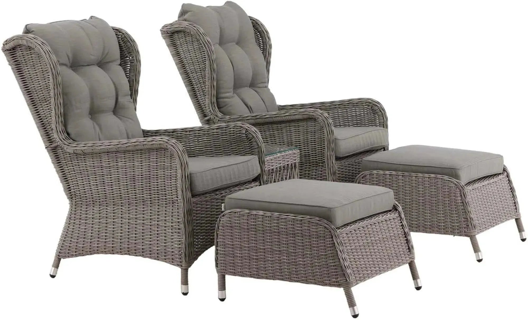 Washington Lounge Outdoorset 52cm in Grau präsentiert im Onlineshop von KAQTU Design AG. Loungeset ist von Venture Home