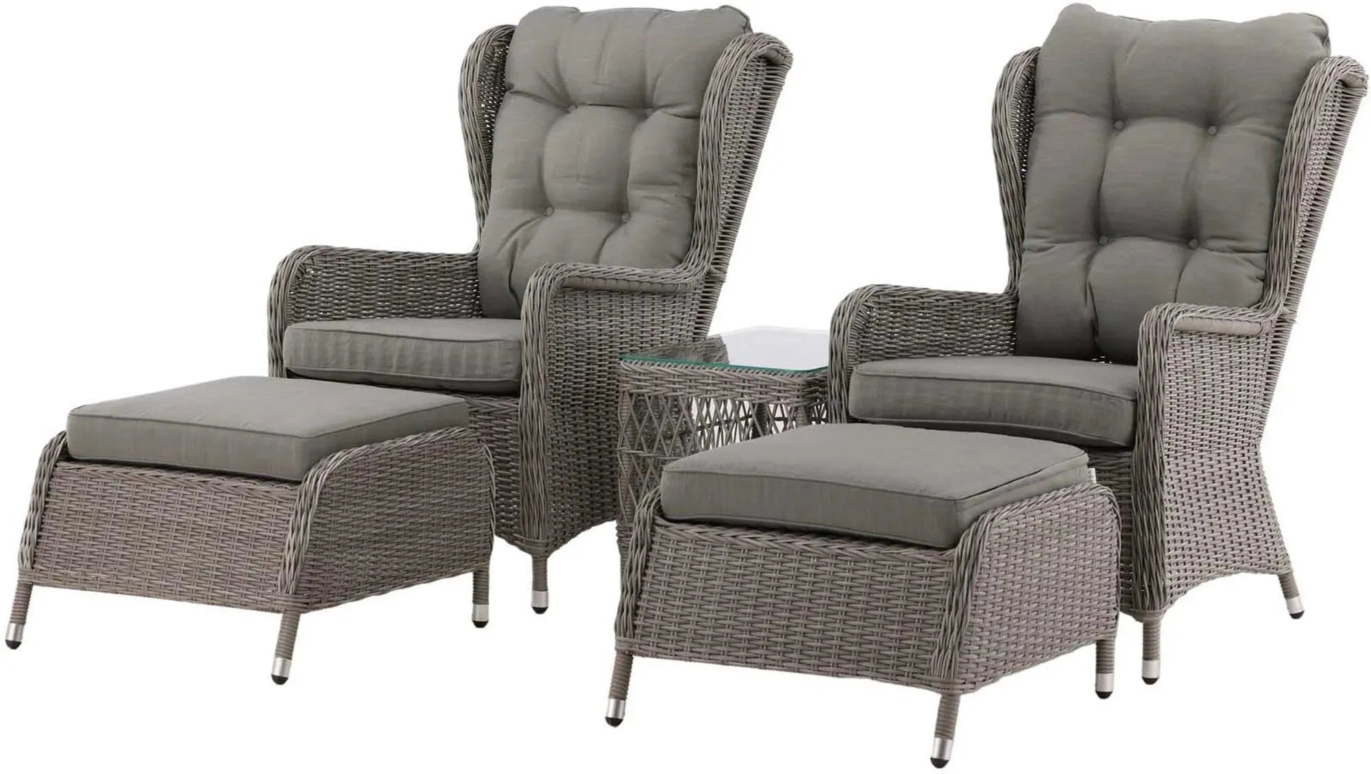 Washington Lounge Outdoorset 52cm in Grau präsentiert im Onlineshop von KAQTU Design AG. Loungeset ist von Venture Home