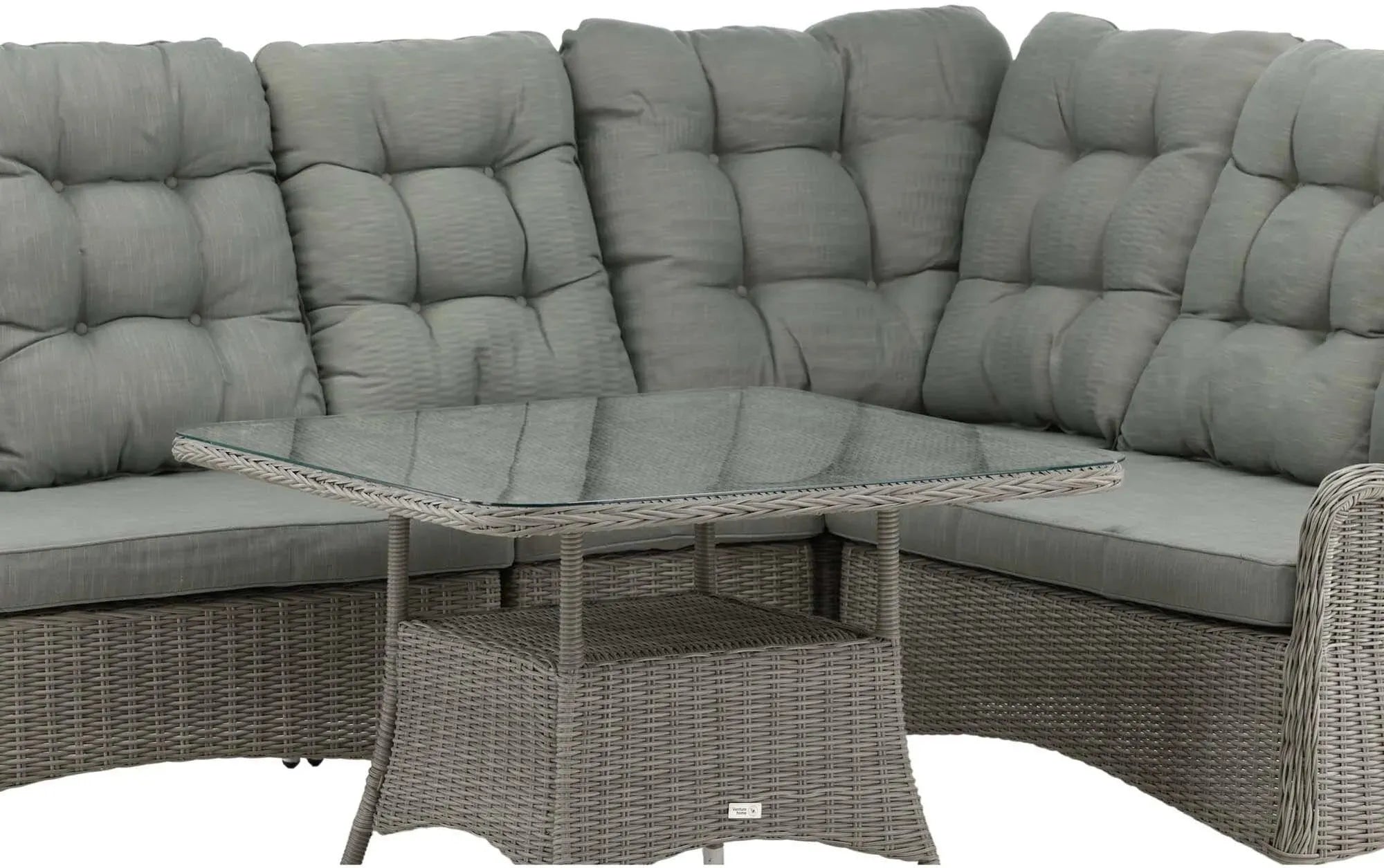 Washington Ecksofa Outdoorset 100cm in Grau präsentiert im Onlineshop von KAQTU Design AG. Loungeset ist von Venture Home