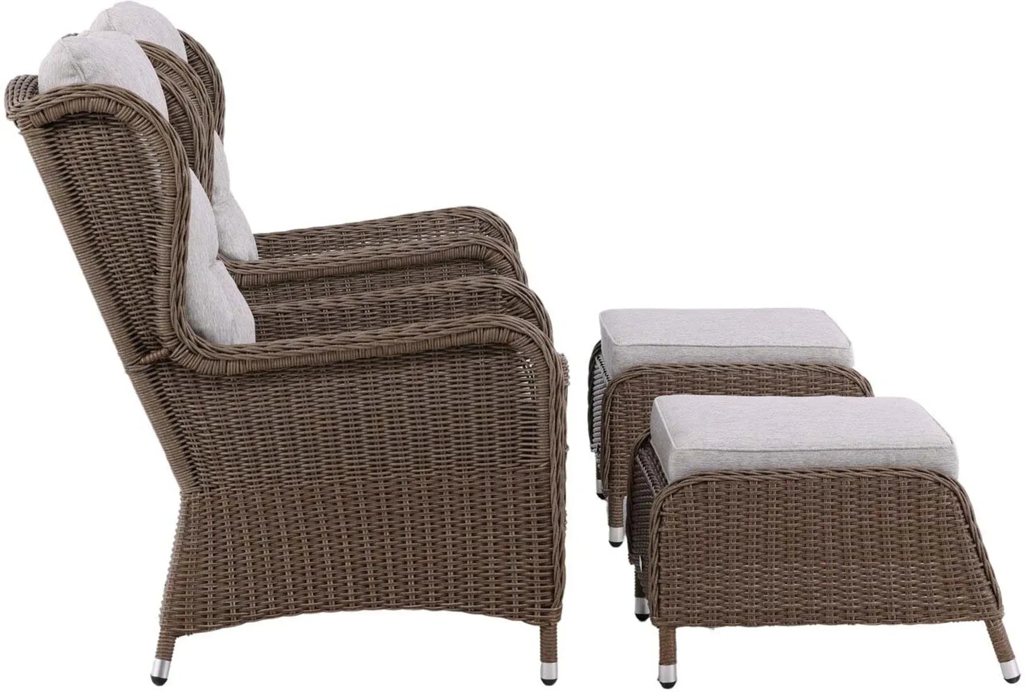 Washington Lounge Outdoorset 52cm in Grau präsentiert im Onlineshop von KAQTU Design AG. Loungeset ist von Venture Home