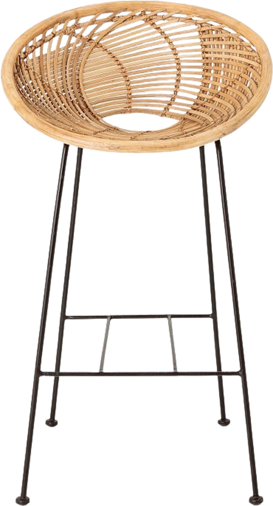 Yonne Barstuhl, Natur, Rattan - KAQTU Design