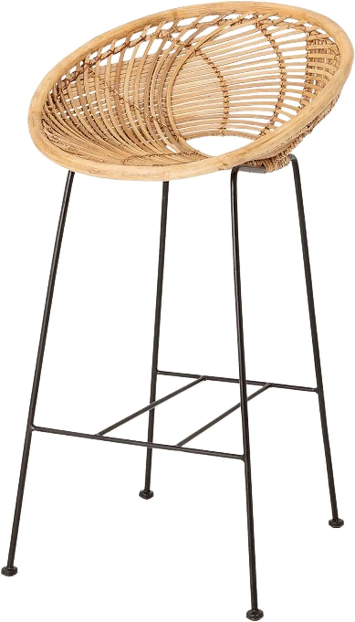 Yonne Barstuhl, Natur, Rattan, Barstuhl, KAQTU Design