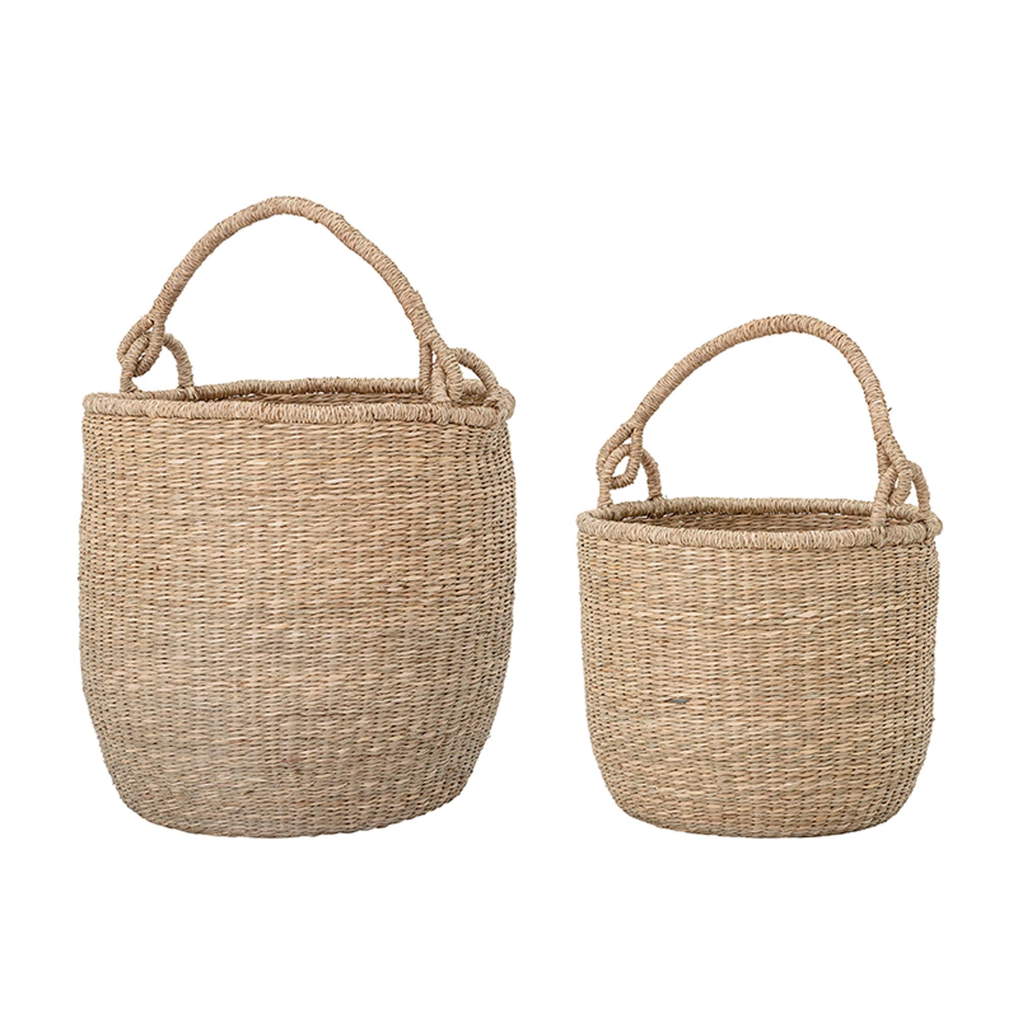 Basket, Nature, Seagrass in Nature präsentiert im Onlineshop von KAQTU Design AG. Aufbewahrungskorb ist von Bloomingville